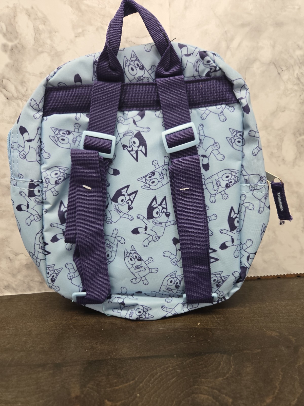 Toddler Bluey Backpack – Blue: Polyester, 3+ Years, Fictitious Character Pattern