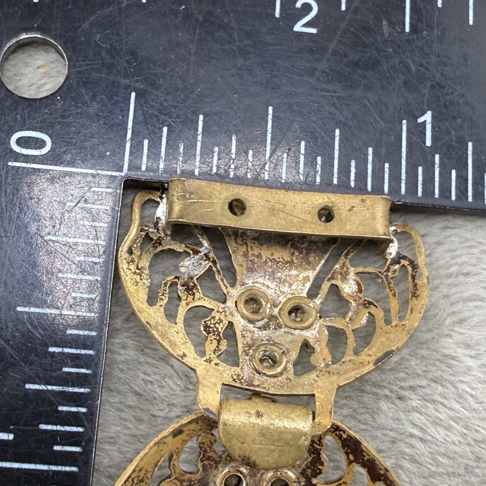 Vintage Victorian Buckle Paste Rhinestone