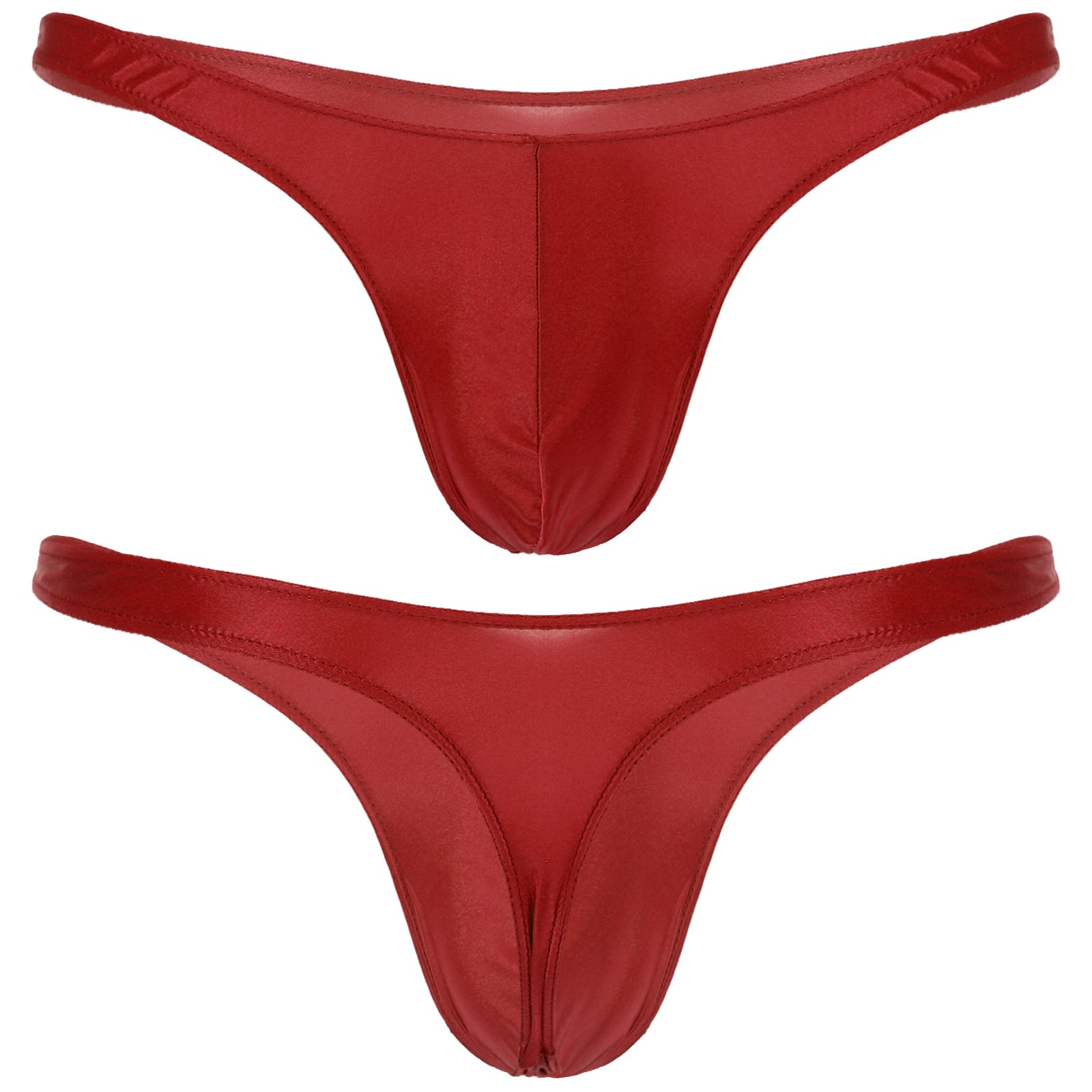 Men’s Low Rise Thongs Sexy Bikini Swimming Briefs G-String Underwear Swimwear