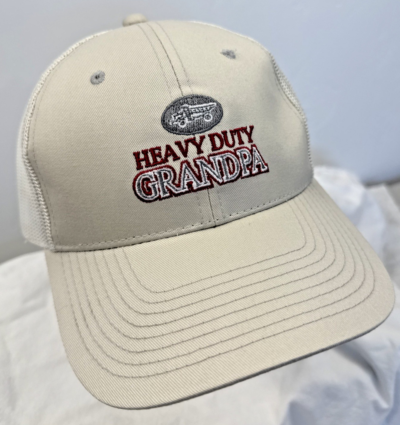 HEAVY DUTY GRANDPA Adjustable Adult Ball Cap Hat Pre-owned Excellent Condition!