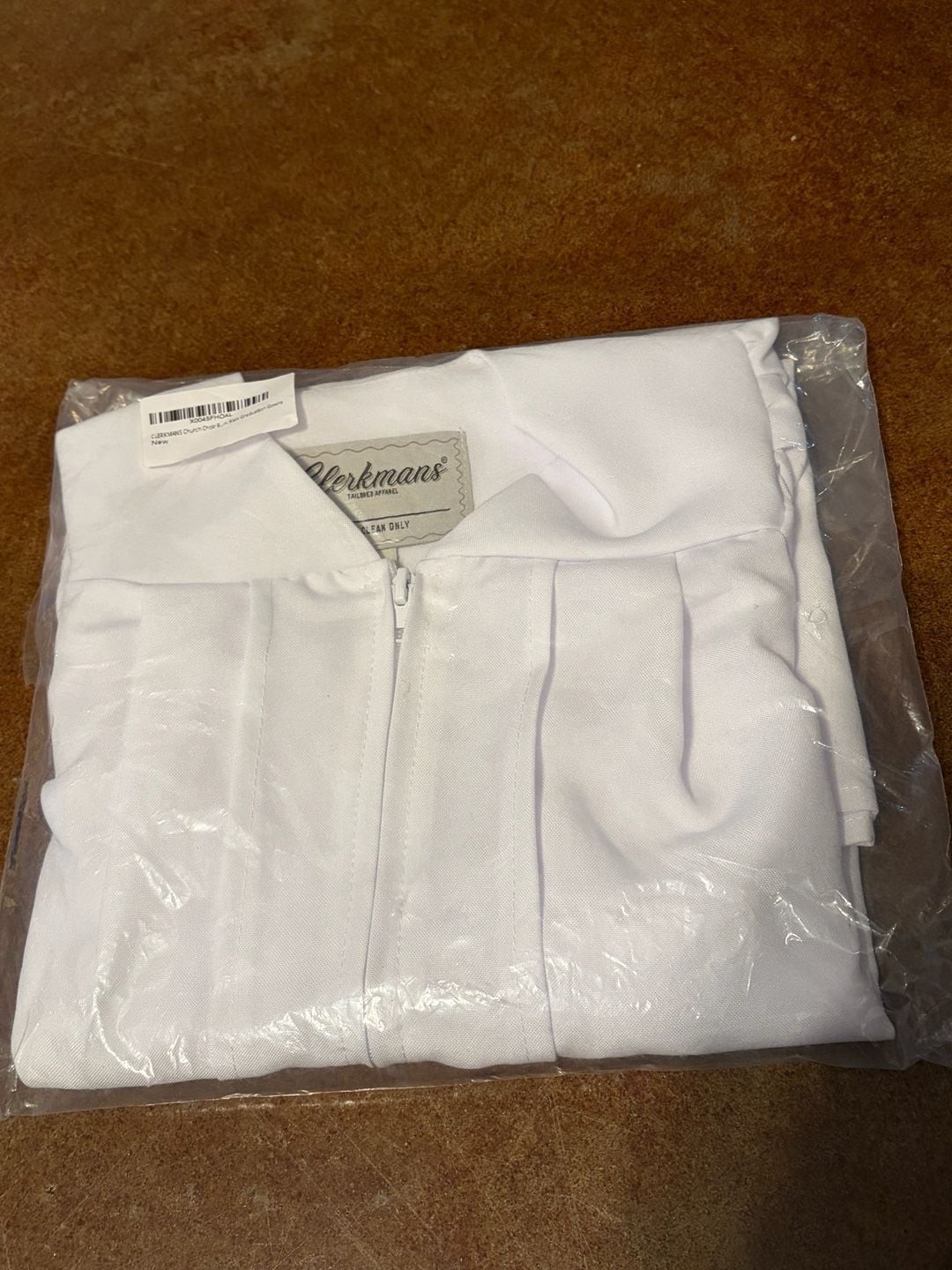 Clerkmans Kids White Graduation Gown and Church Choir gown