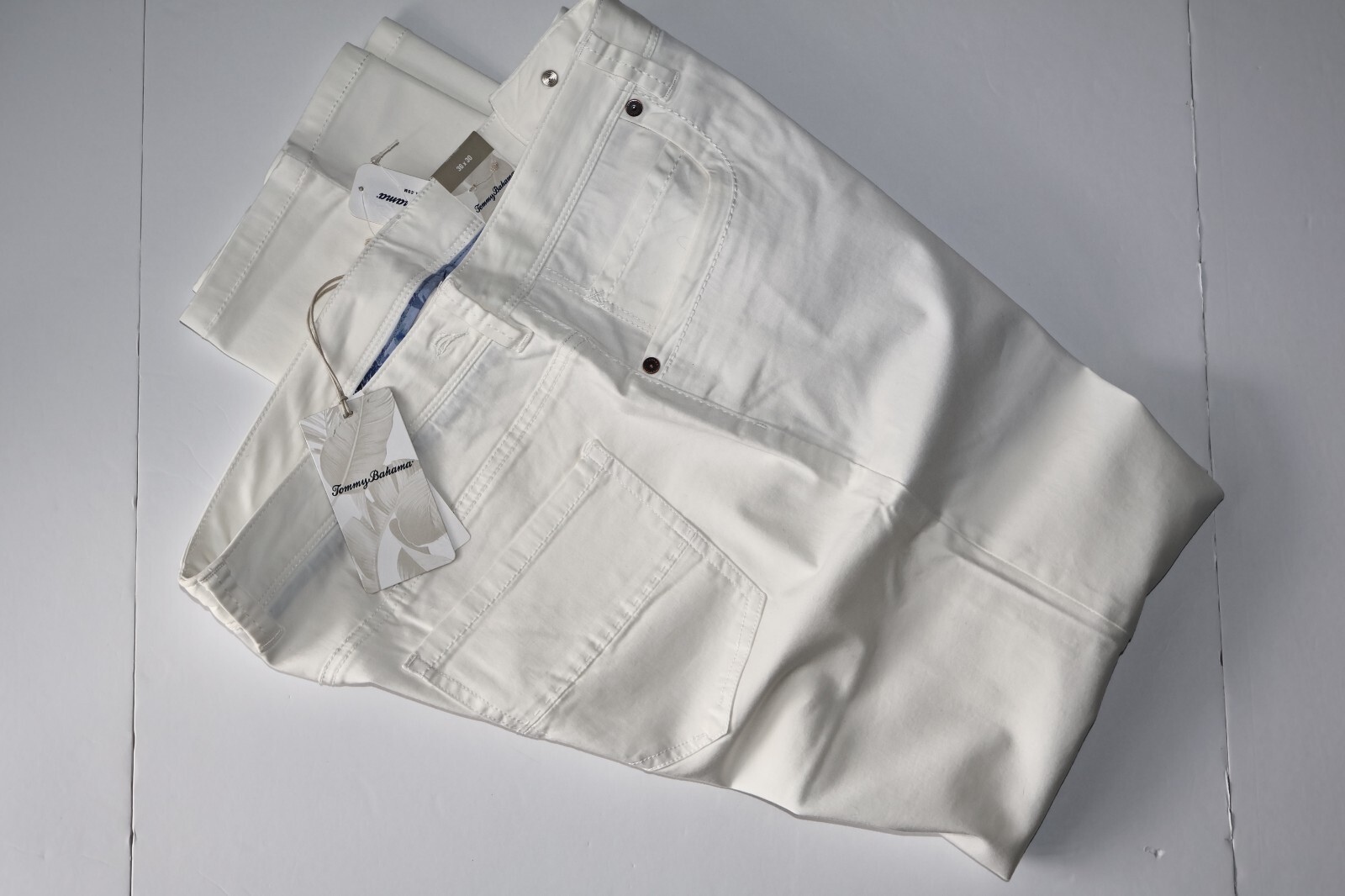 Tommy Bahama Pants Boracay Five Pocket Flat White T115497 New 40×30 40 Waist
