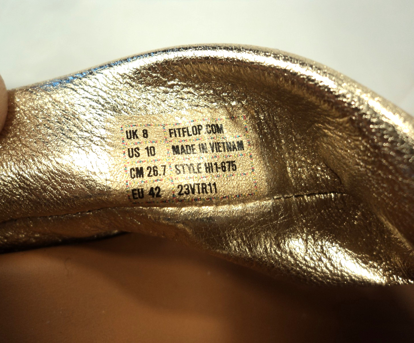 FitFlop F-Mode Leather-Twist Flatform Slides-Cork Wrap in Gold Sz 10 NWOB