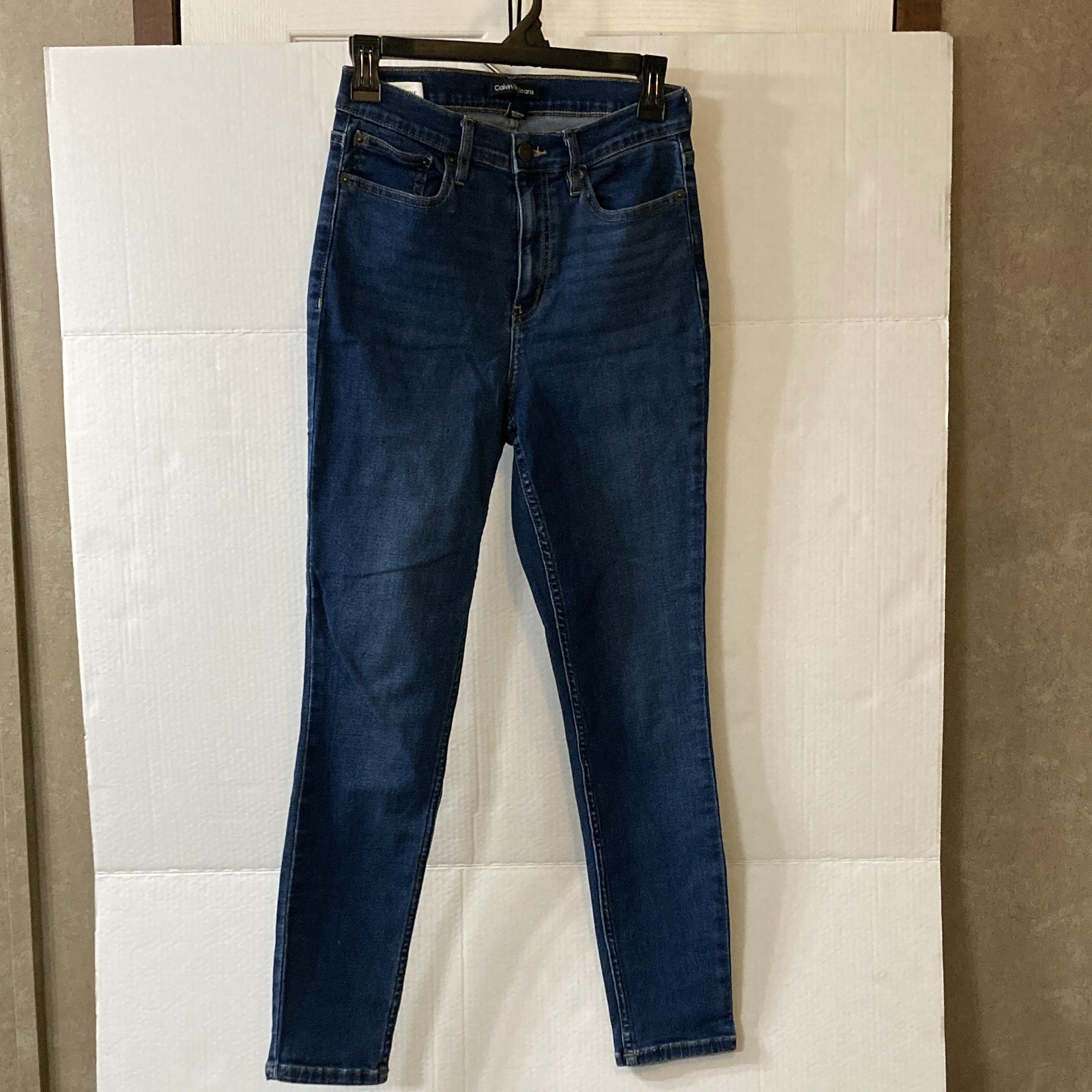 Calvin Klein Jeans Women’s Skinny Jeans Blue Medium Wash Denim 5-Pocket Size 8