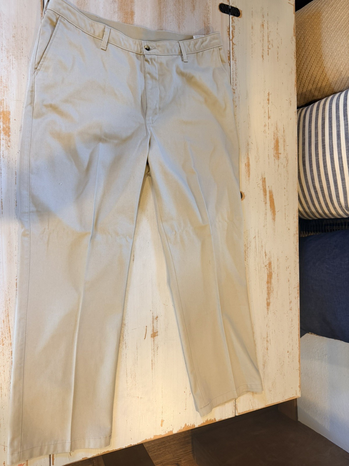 Wrangler Riata Tan Pleated Pants Mens Size 40×32 Tan Country Cowboy Western