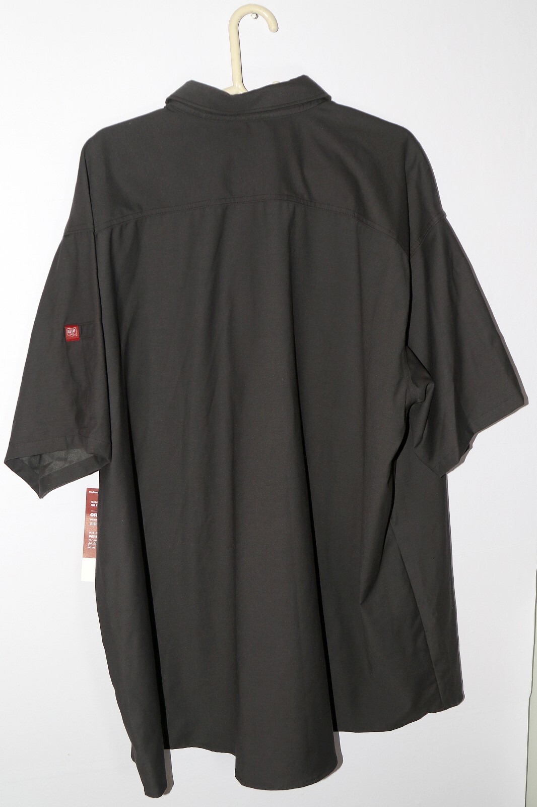 Red Kap Work Shirt 4XL Black Short Sleeve Industrial Uniform Button Up NWT