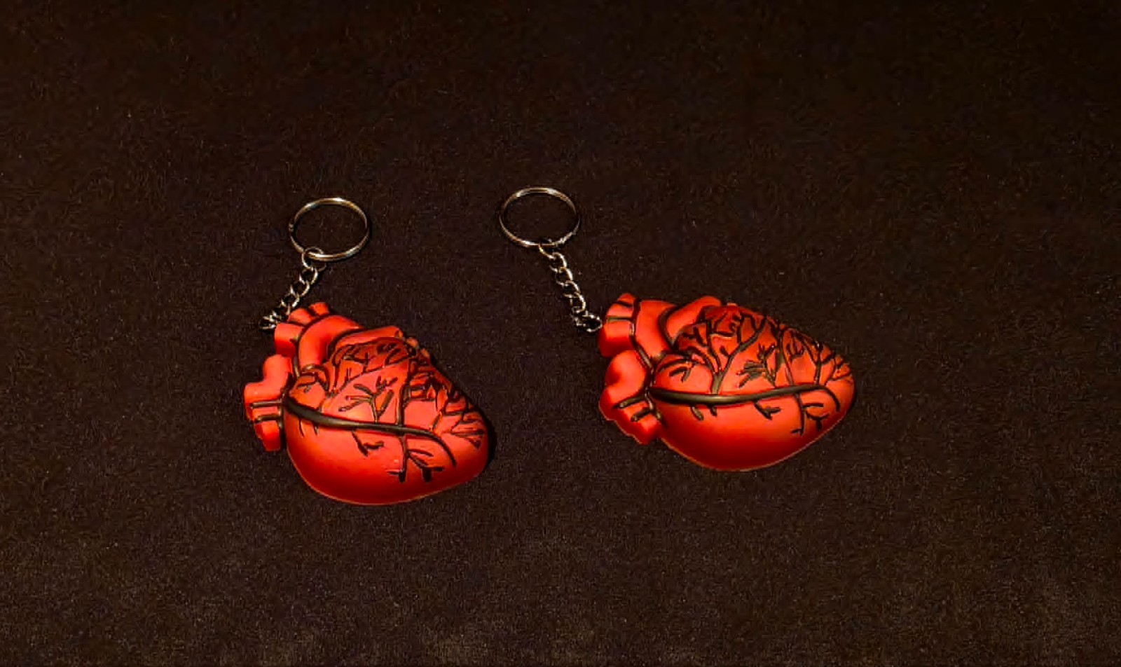 Gothic Red Heart 3D Resin Keychain @ Soldierzgurl Dezignz
