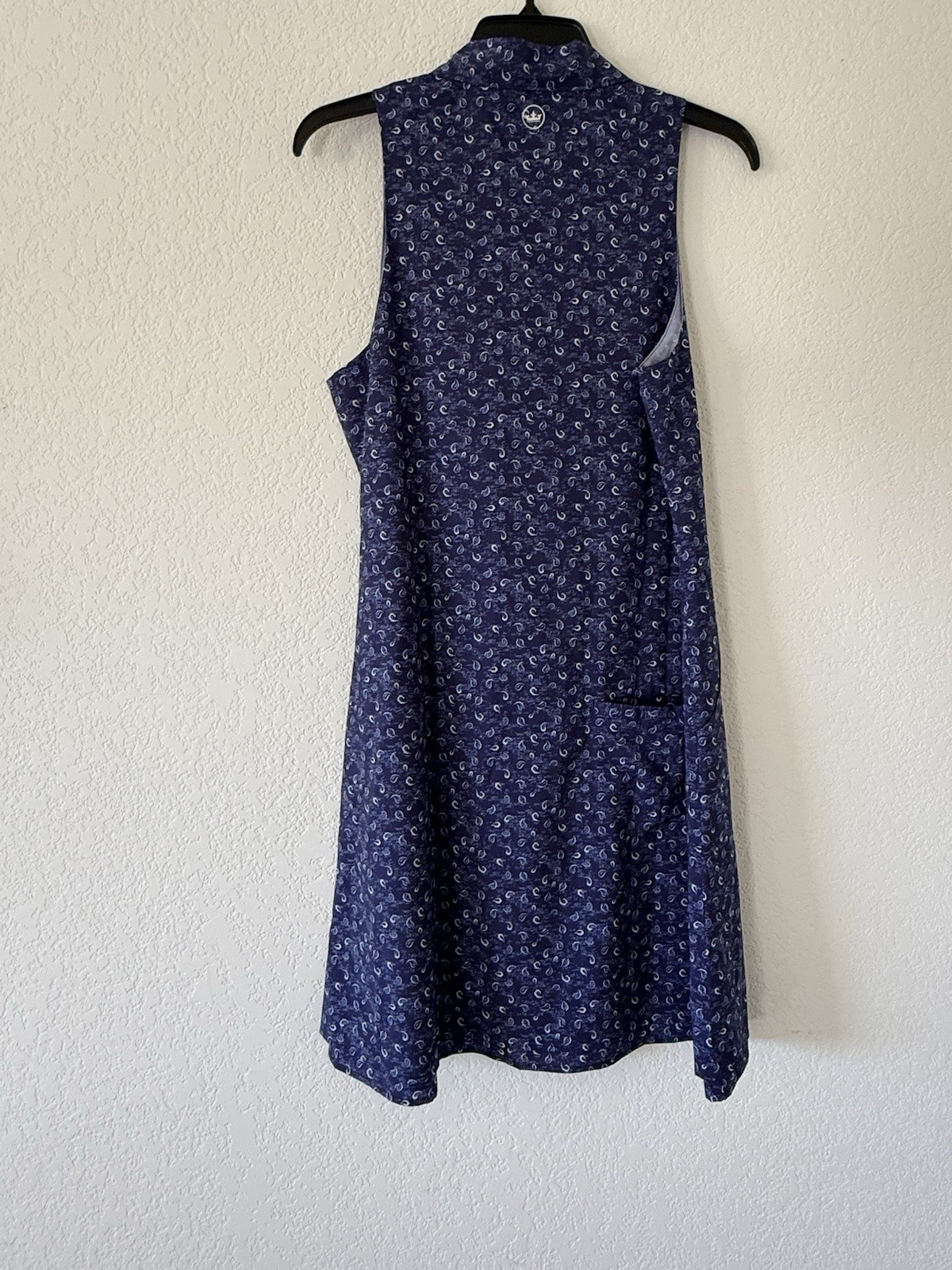 NEW Peter Millar Carner Tossed Paisley Sleeveless Sport Golf Dress Medium UPF 50