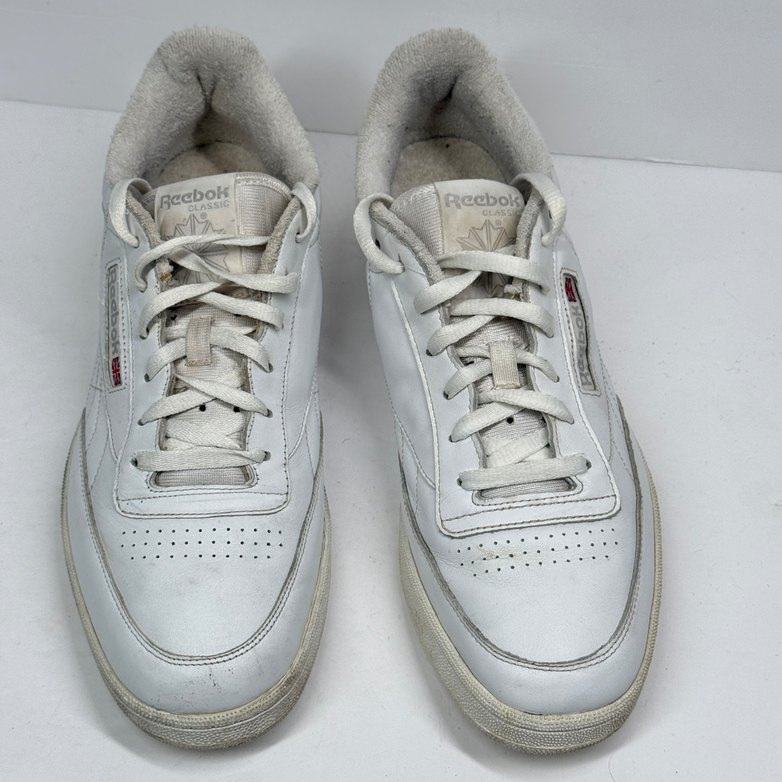 Reebok Club C 85 Classic Sneaker Lace Up White Leather Casual Men’s Size 11.5