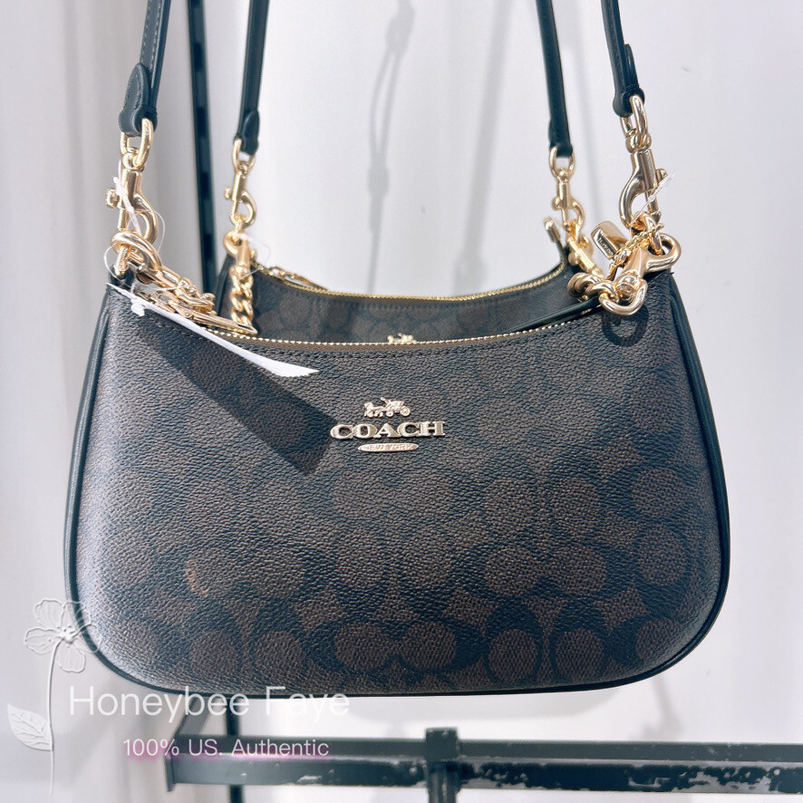 NWT Coach Teri Shoulder Bag In Signature Canvas CV933