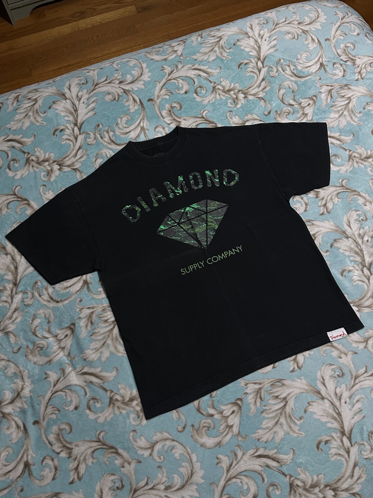 VINTAGE DIAMOND SUPPLY CO JERON WILSON T-SHIRT (XL) (BLACK) DVS SHOES MATCH