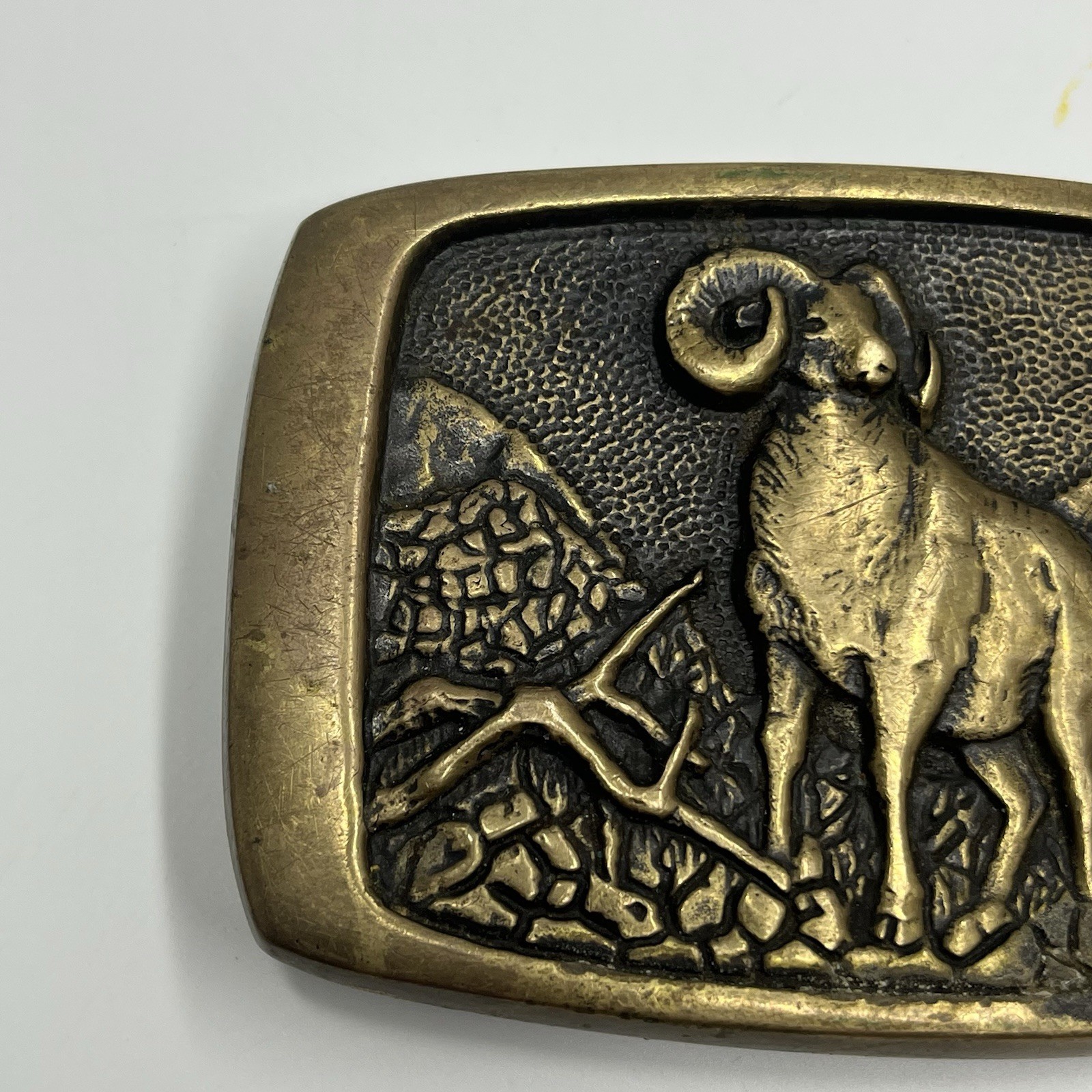 BTS Solid Brass Belt Buckle Made in USA – Ram Art – Damaged