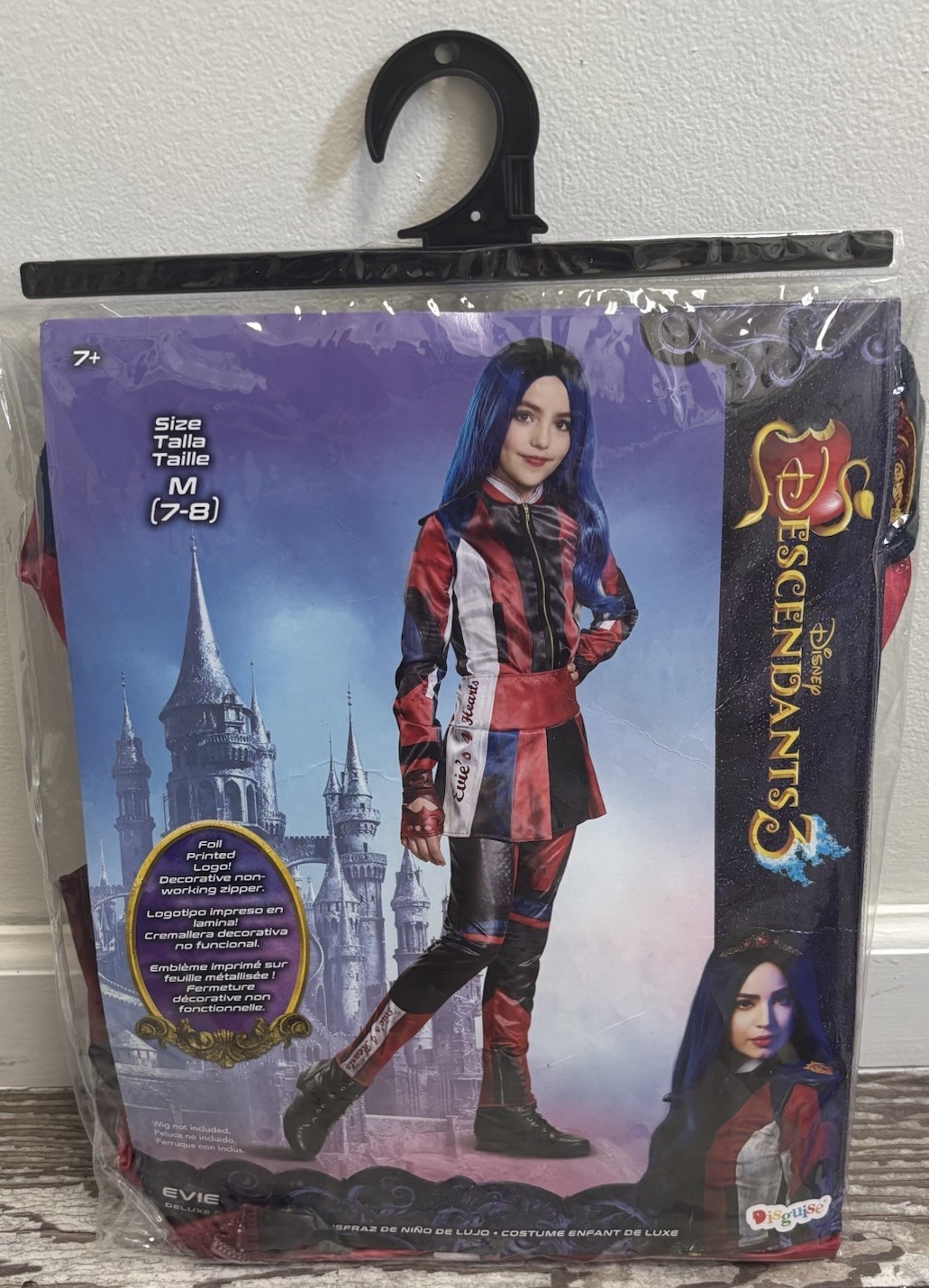 NEW Disney Descendants 3 Evie Costume Girls Medium (7/8) New in Packaging