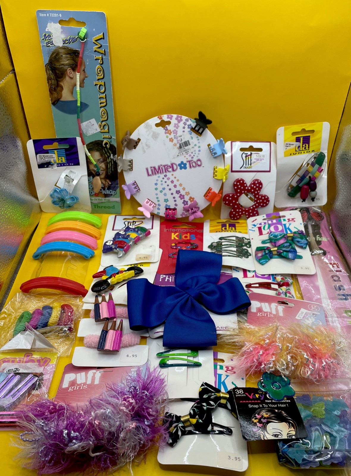 HUGE LOT Girls Kids Young Vintage 90’s/Y2K Hair Accessories NEW Over 50+ Pieces