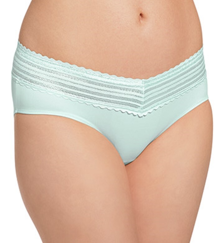 Warners No Pinching, No Problem Lace Trim Hipsters 5609 (solid colors)