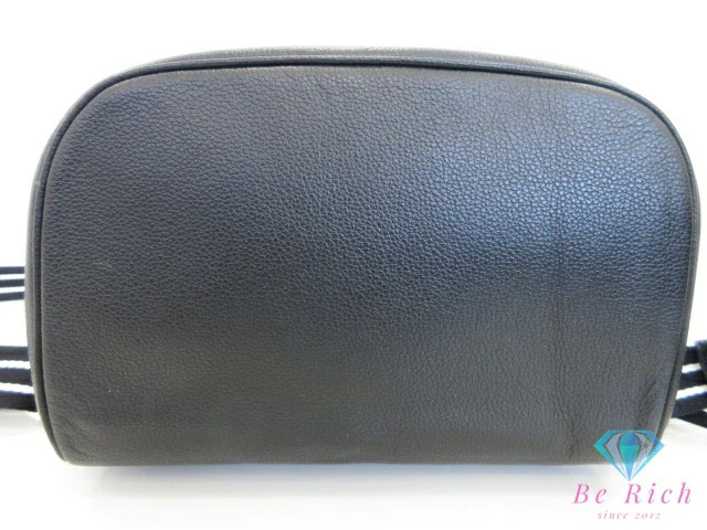 Kate Spade Rosy medium flap backpack black pebble leather logo shoulder bag Used