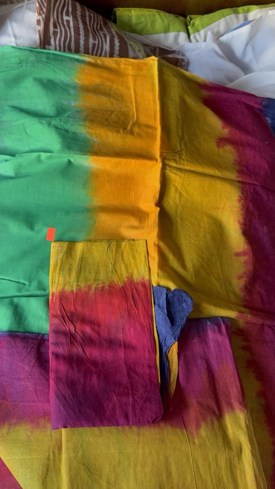 NEW 🆕, Cotton BATIK SAREE. ( Item#L3229 ) including blouse piece. Only $33