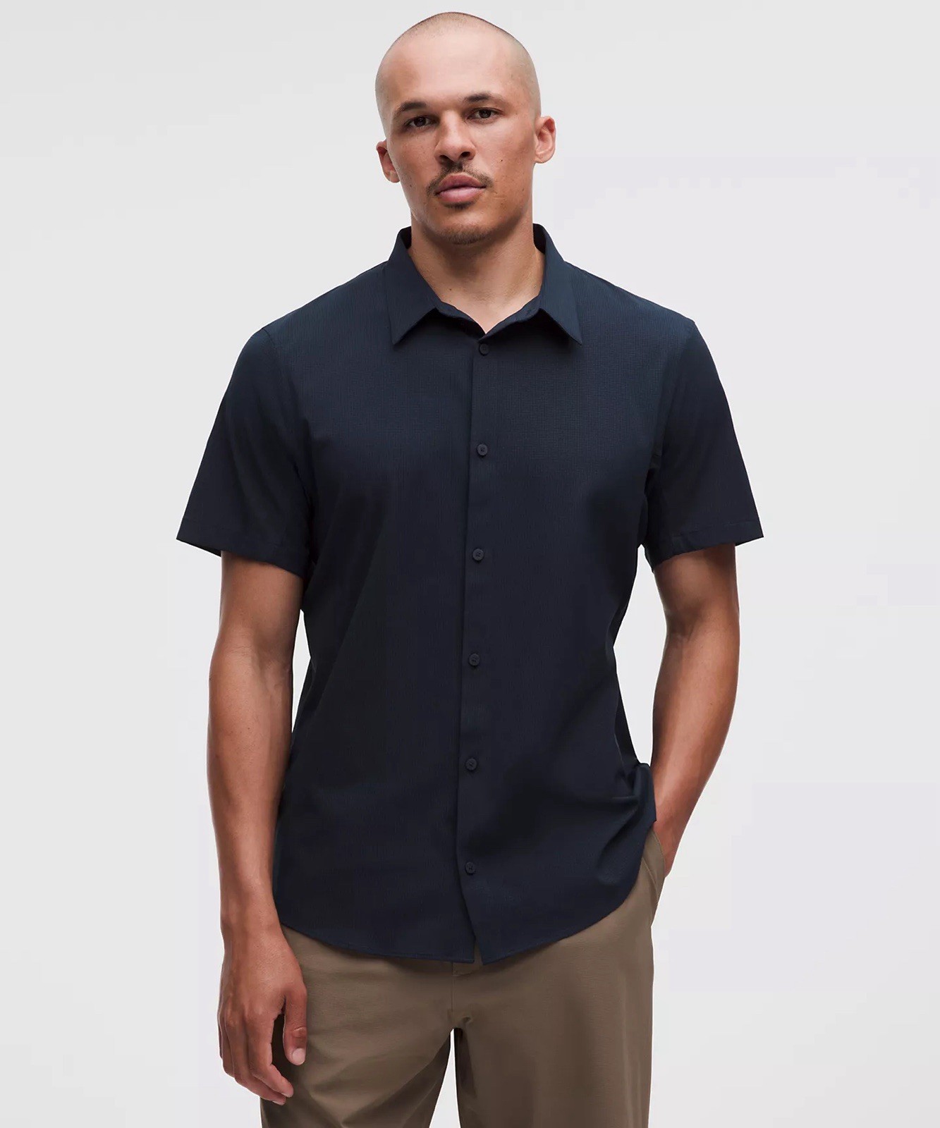 Lululemon Size XL Airing Easy Short-Sleeve Shirt, True Navy, NWT, $88