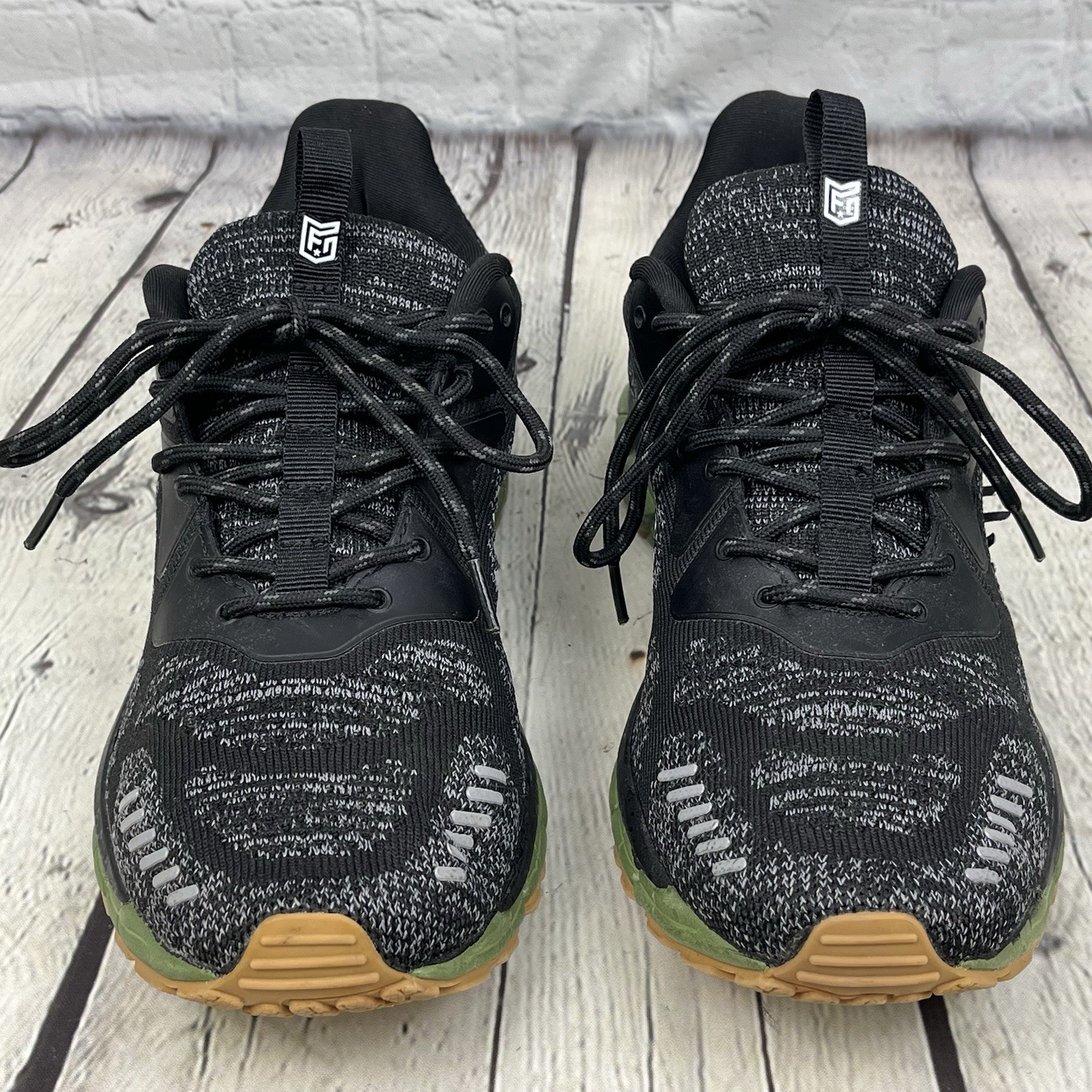 Freedom Industries XP1-RT Trail Running Shoes Mens Size 8.5 Black Green Sneakers