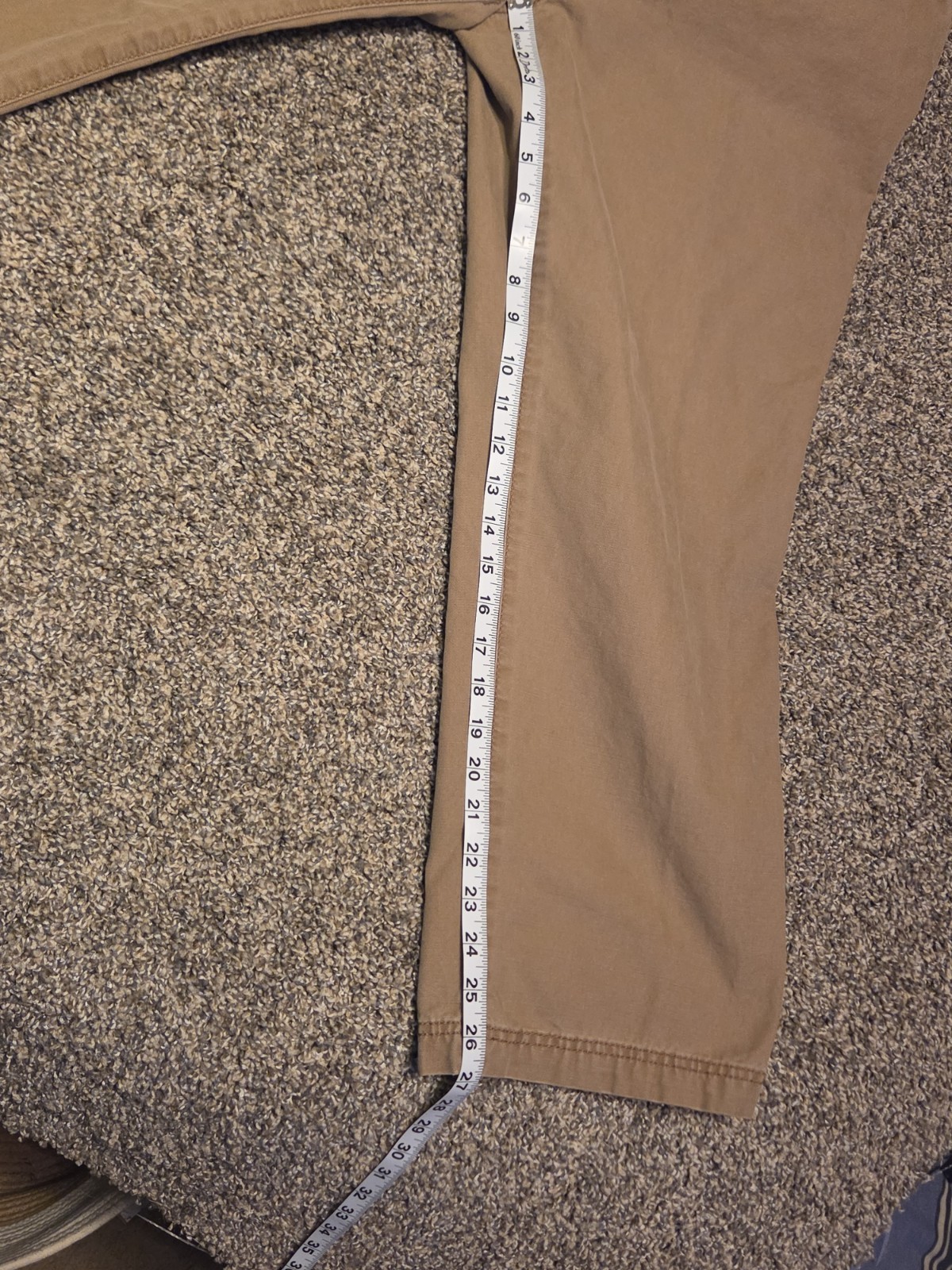 GH Bass Co Mens Canvas Work Pants Khaki Utility Hiking Trail Carpenter 40wx30L