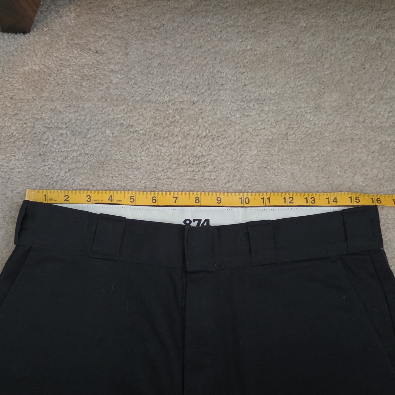 Dickies 874 Original Fit Black Men’s Work Pants Size 32 Cotton Blend Twill