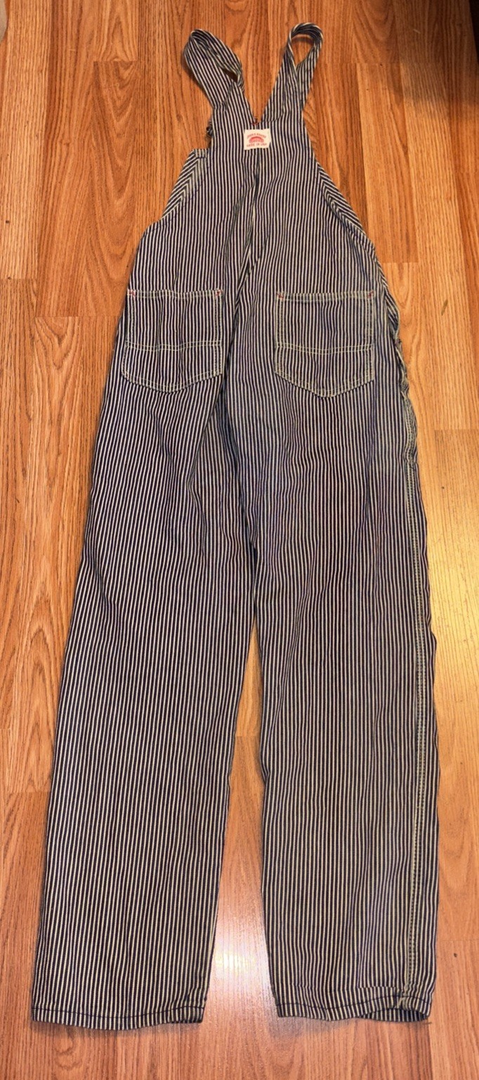 Women’s ROUND HOUSE Hickory Stripe Overalls, Small Size See Details USA