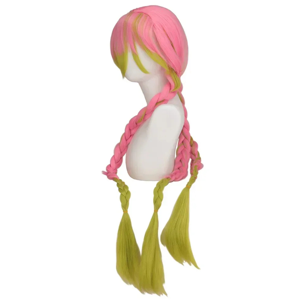 Clothes Halloween Anime Kanroji Mitsuri Cosplay Costume Kimono Haori Dress Wig