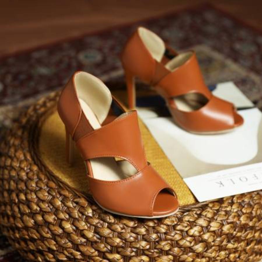 Women’s Peep Toe Hollow Out Sandals High Stiletto Heels Pumps Shoes Plus Size OL