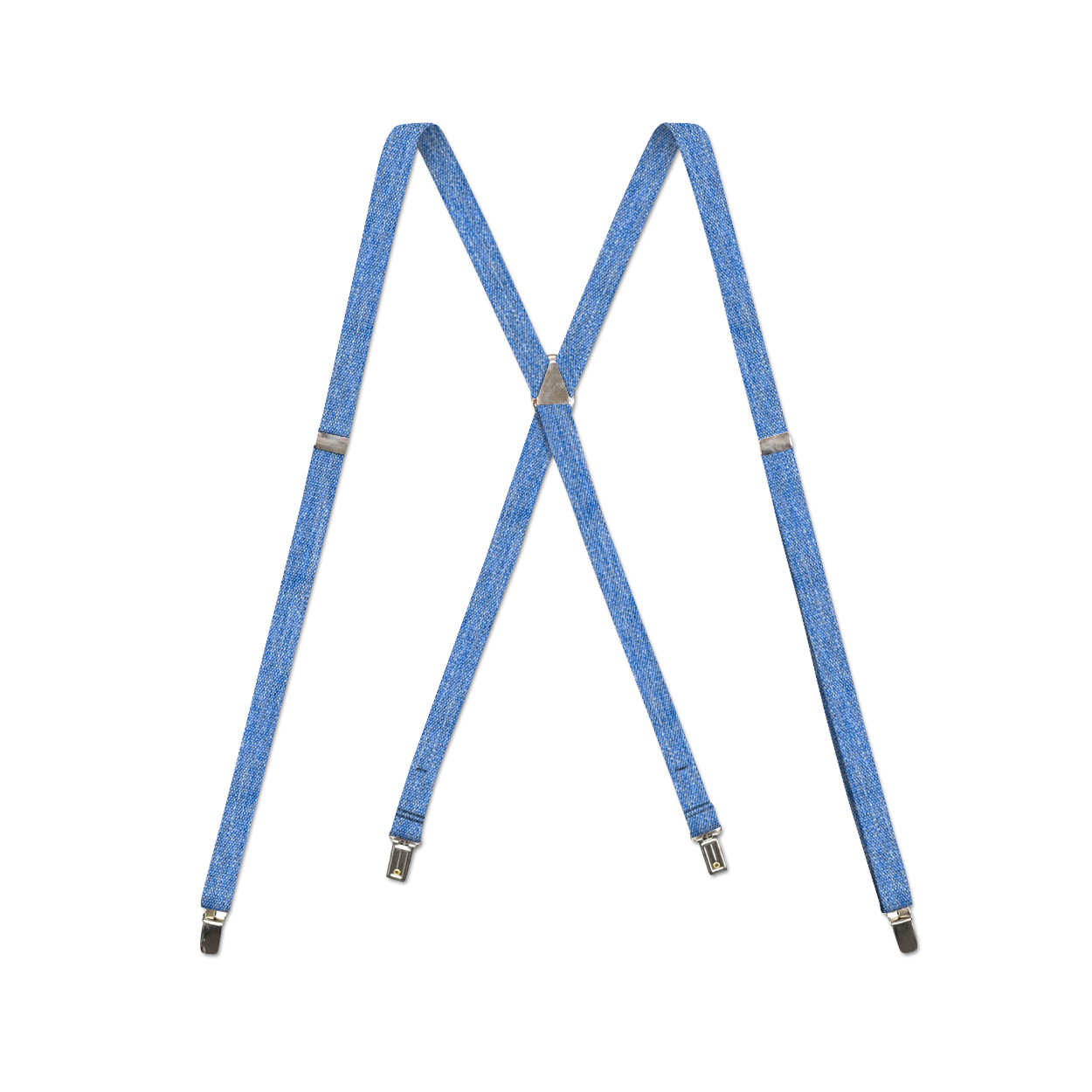 Men’s Thin Suspenders – X/Y Back with Chromed Snap Ons, USA Made