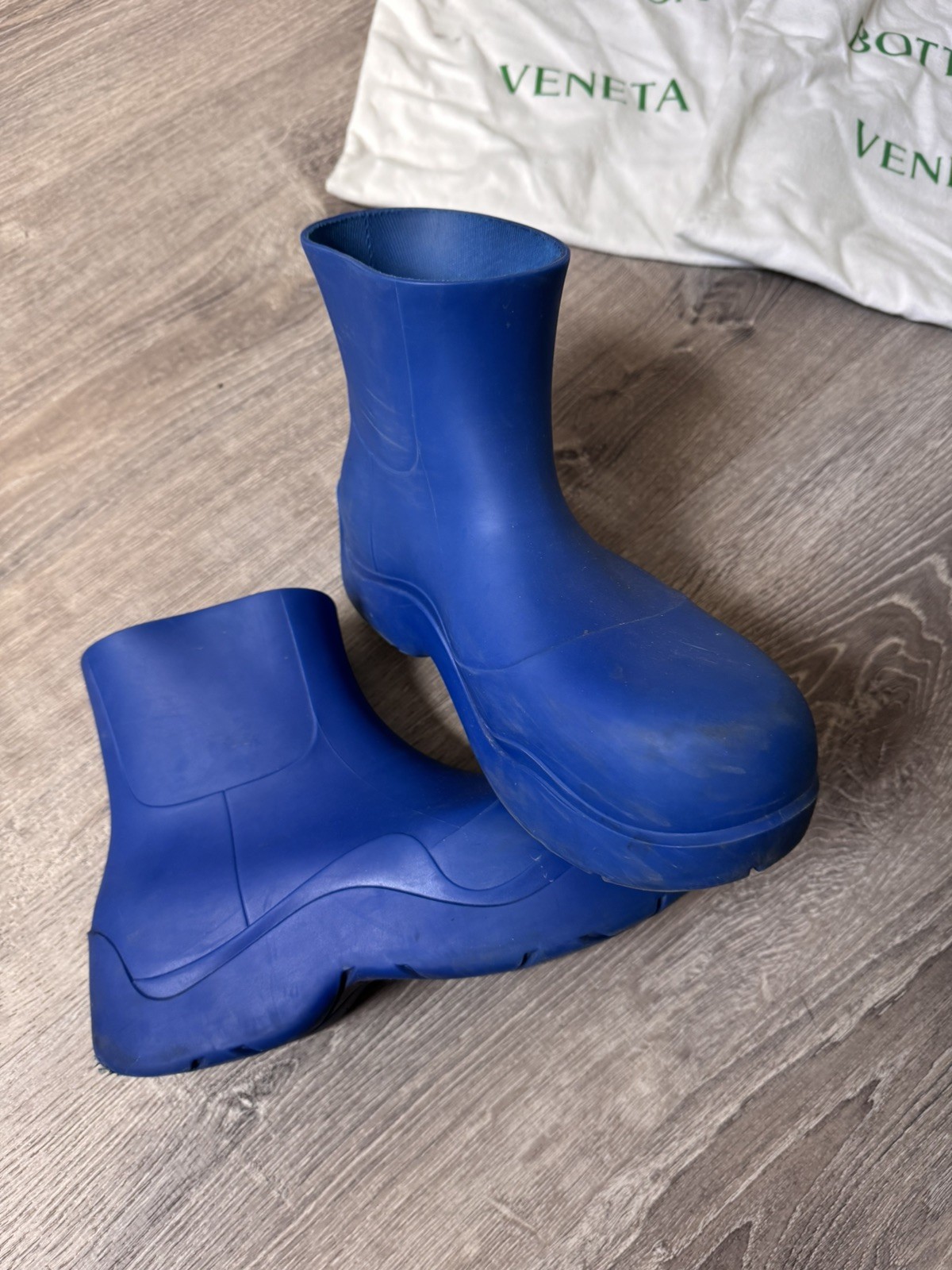 Bottega Veneta Blue Puddle Boots