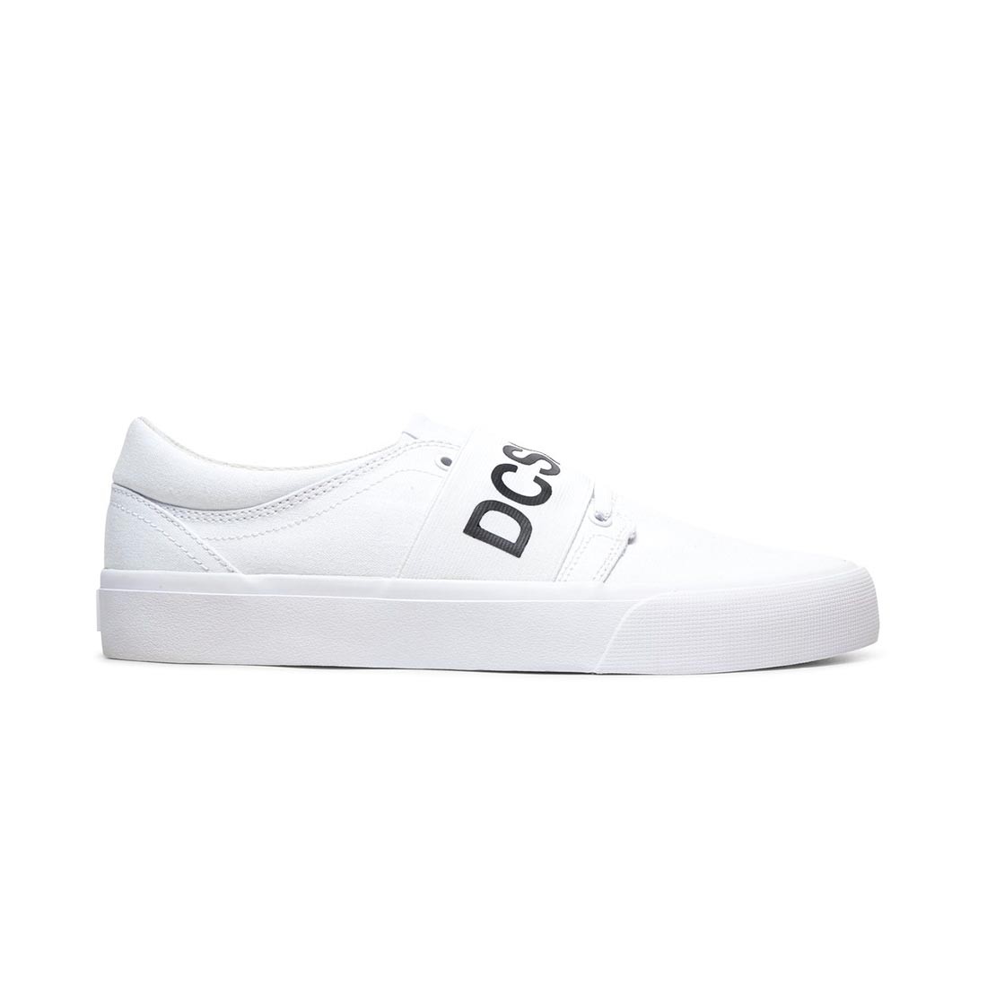DC Trase TX Skate Shoes – White/Black