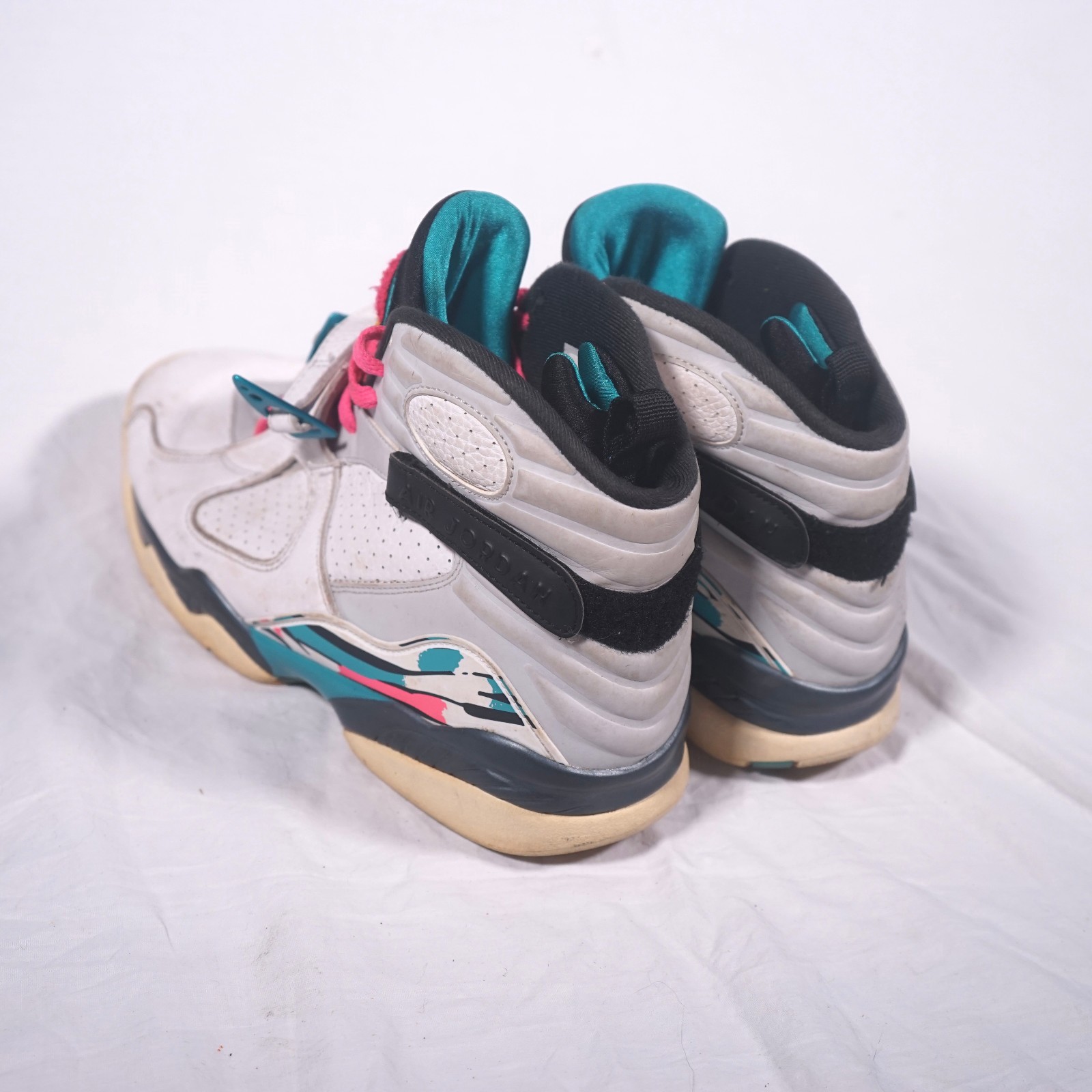 Nike Air Jordan 8 Retro South Beach White Teal Pink Mens 11 2018 305381-113