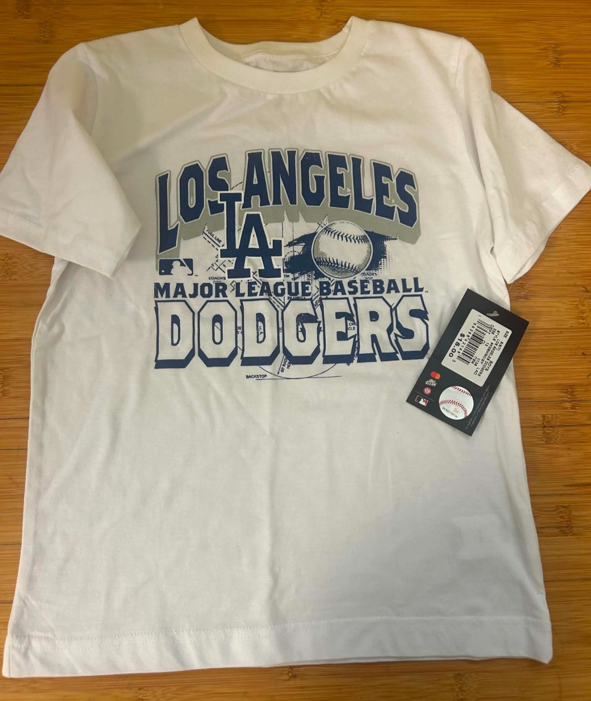 Los Angeles Dodgers MLB Genuine Merchandise Boys’ Size 6/7 Graphic T-Shirt NWT