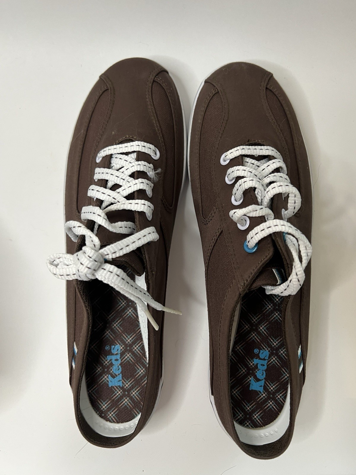 Keds Women 11M Brown Canvas Cushioned Comfort Removable Insole Slip on Mules