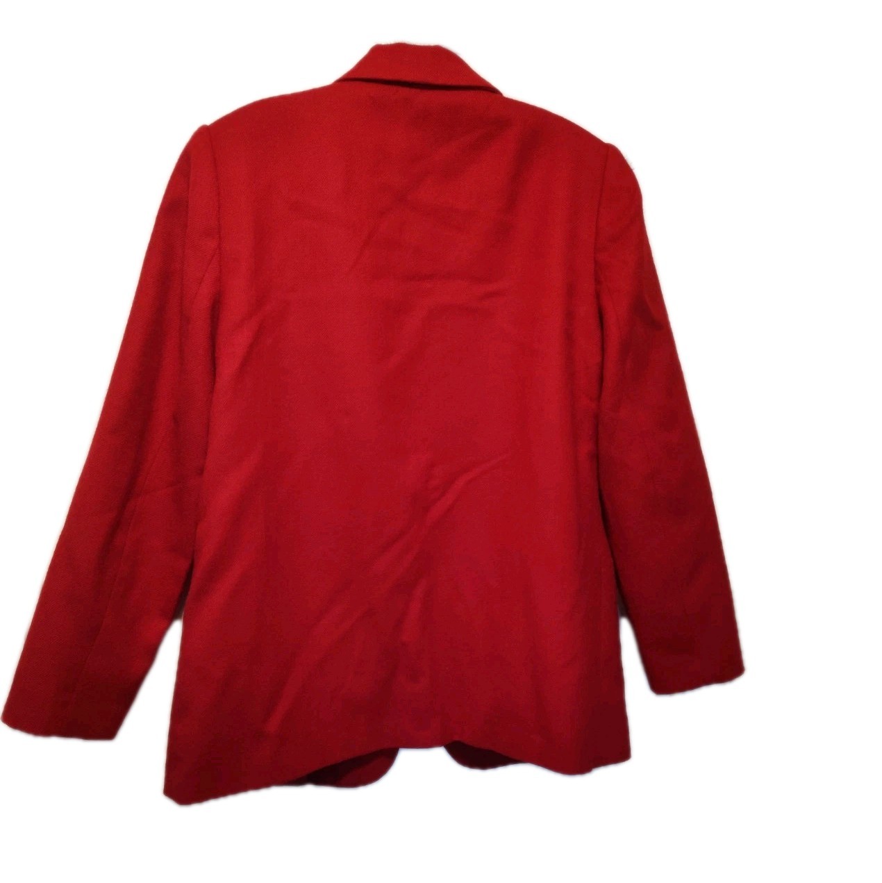 Vintage Sag Harbor 100% Wool 12 Petite Single Button Collared Lapel Blazer