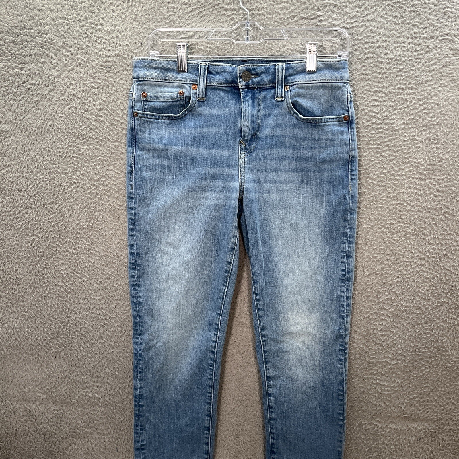 American Eagle Jeans Mens 30×34 Blue Skinny Next Level Flex Distressed Preppy