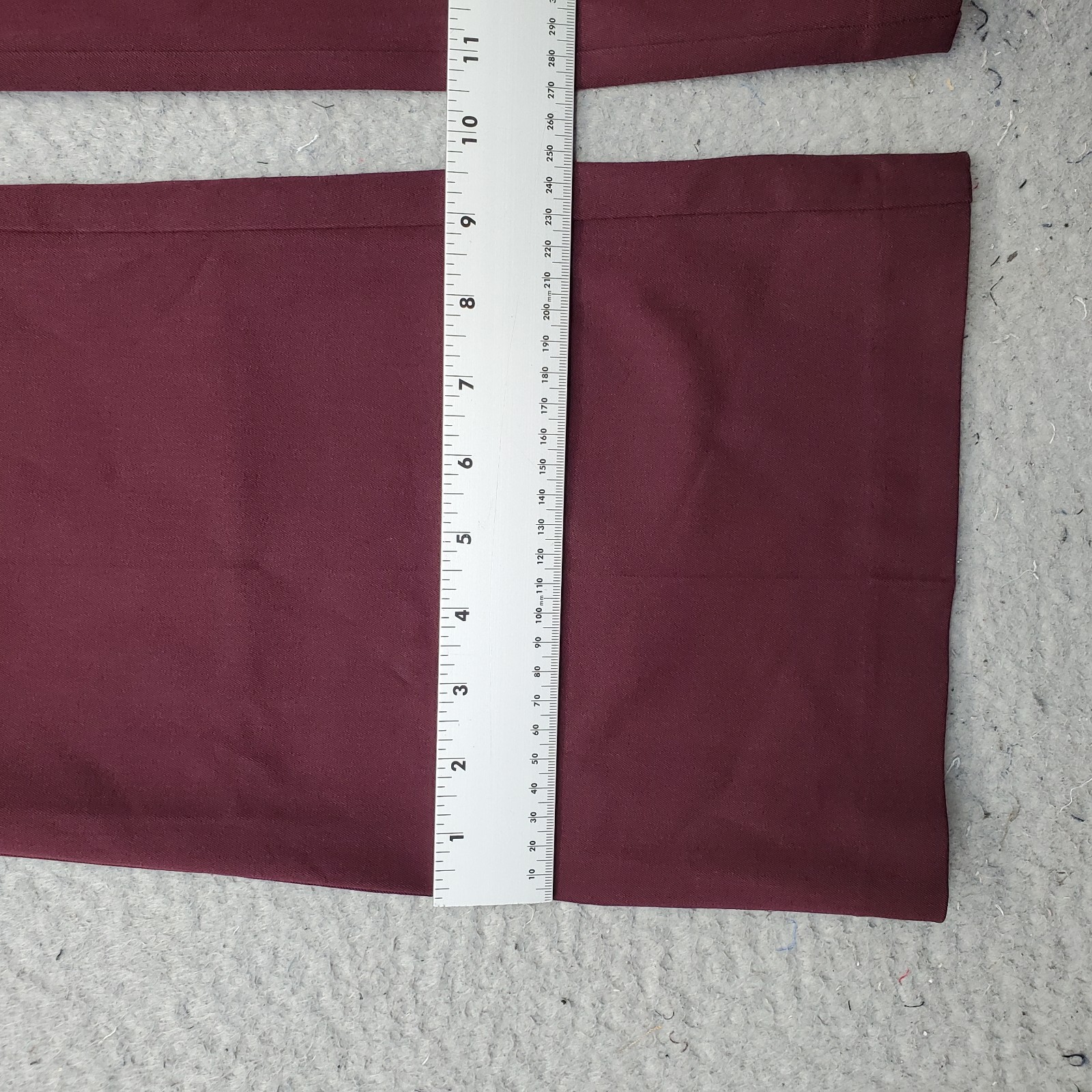 LOFT The Sutton Ankle Flare Pants Womens 2 Burgundy Stretch Regular Flat Front