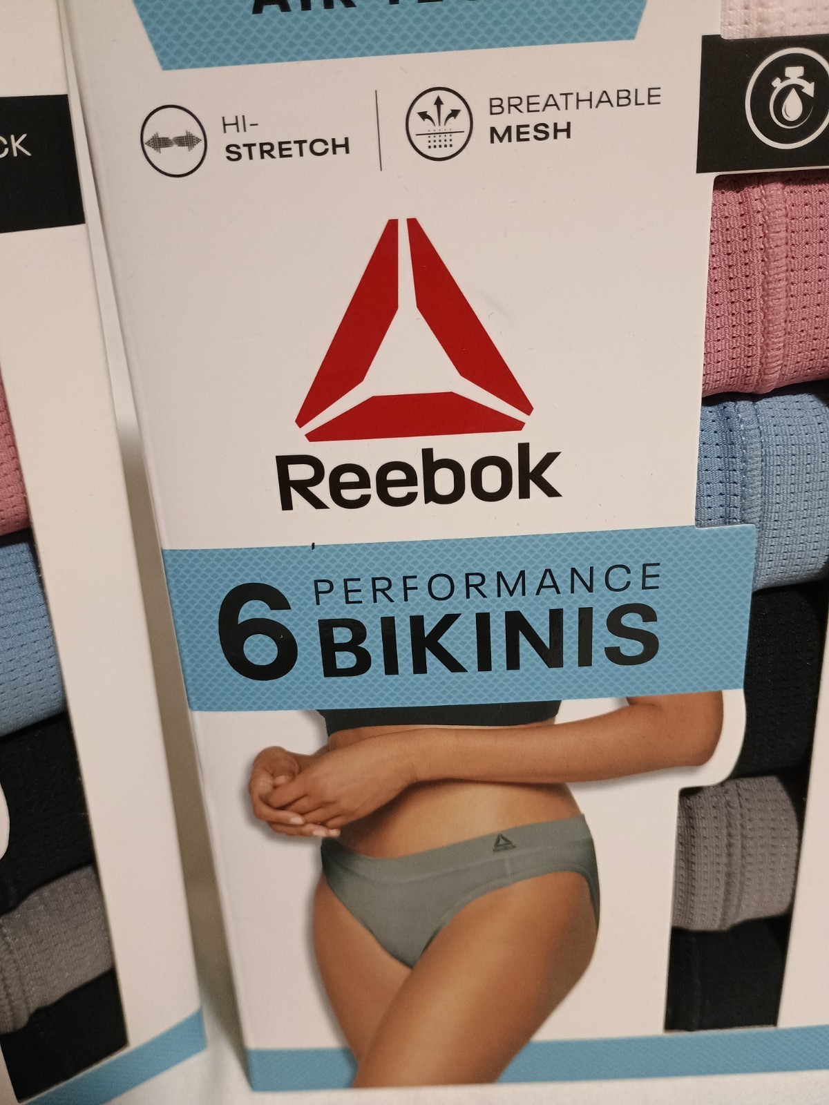 12 Reebok AirTech Performance BIKINI 2XL🏵️QUICK DRY🏵Hi-Stretch Breathable Mesh