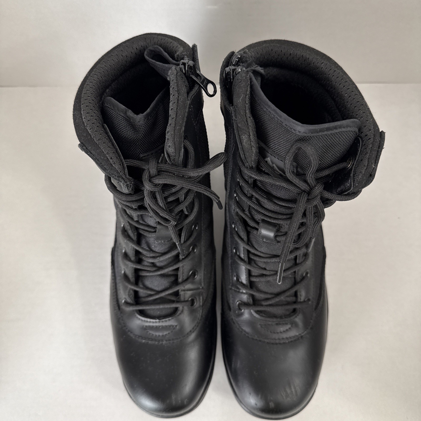 Nortiv 8 Trooper Men’s Military Tactical Lace Up Boots Size 10 Solid Black Work