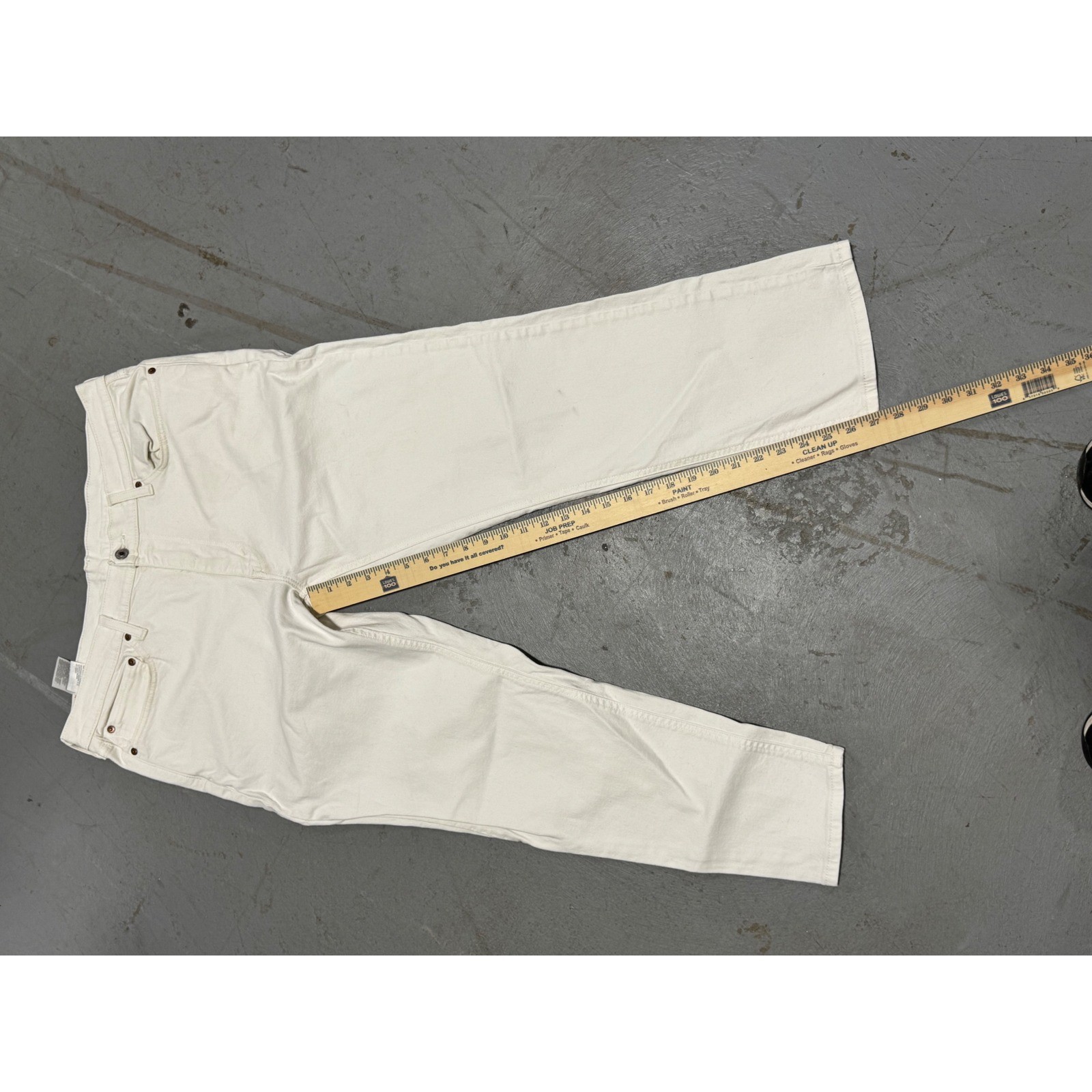 Levis 541 Athletic Taper Jeans Mens 36×30 Off White Cream Denim Pants