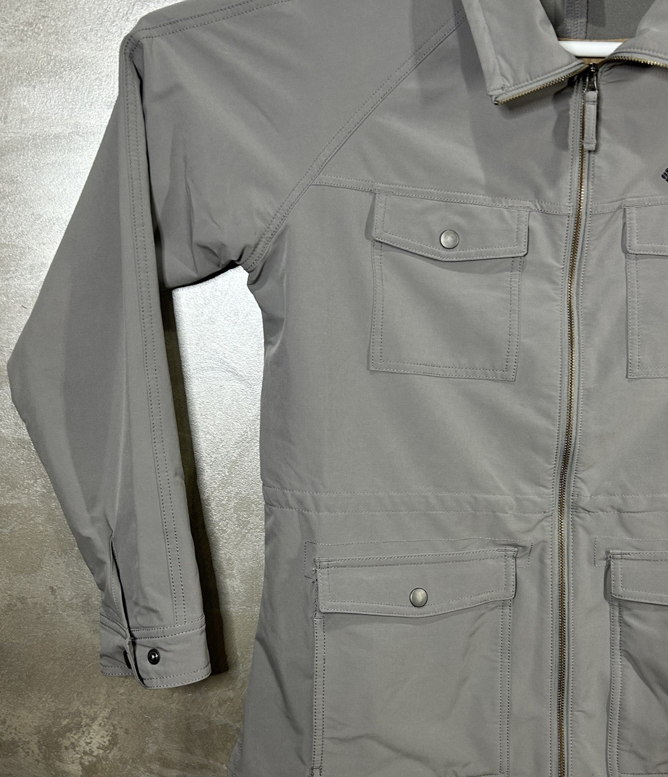 COLUMBIA Women Bomber Jacket Coat Size XL Gray Sport Coat Pockets