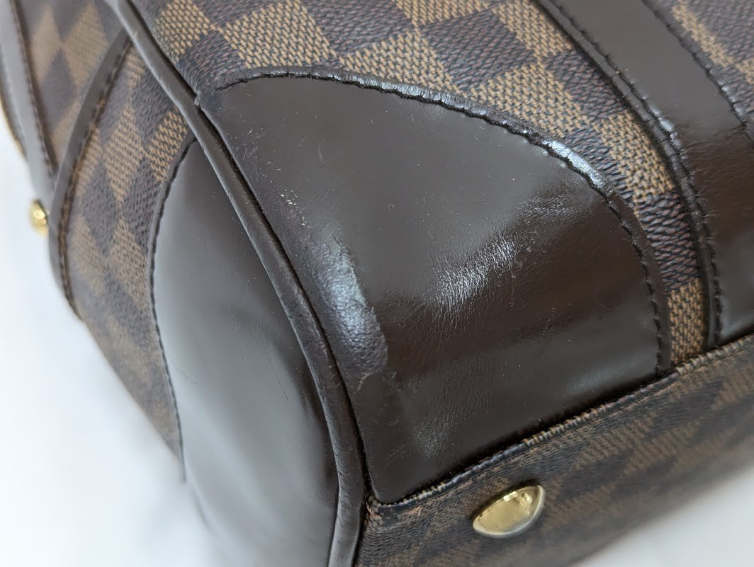 LOUIS VUITTON Damier Ebene Berkeley Hand Bag N52000 DU0093 Authentic LV