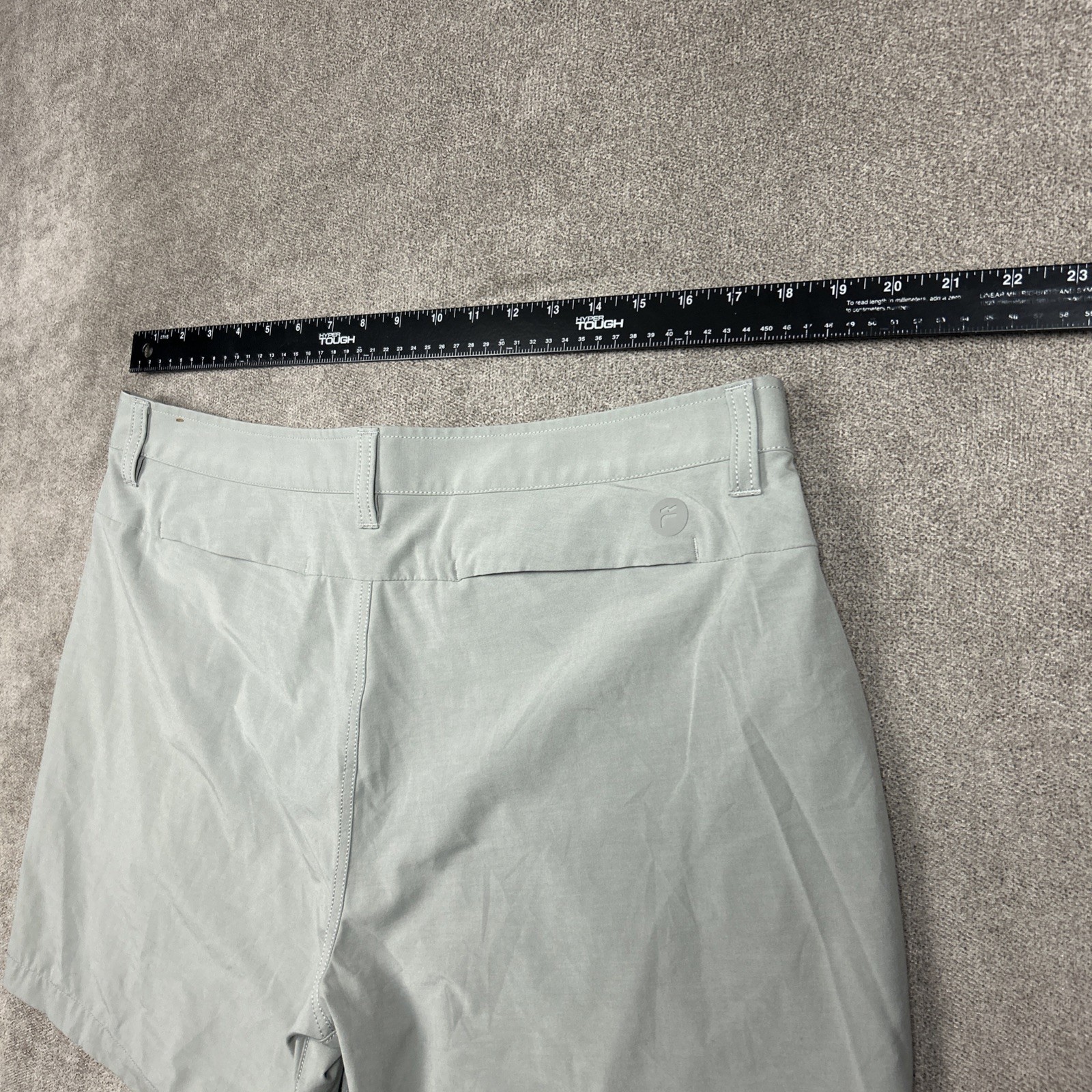 Free Fly Shorts Mens 36 x 7 Gray Stretch Performance Hybrid Tech Chino Palmera