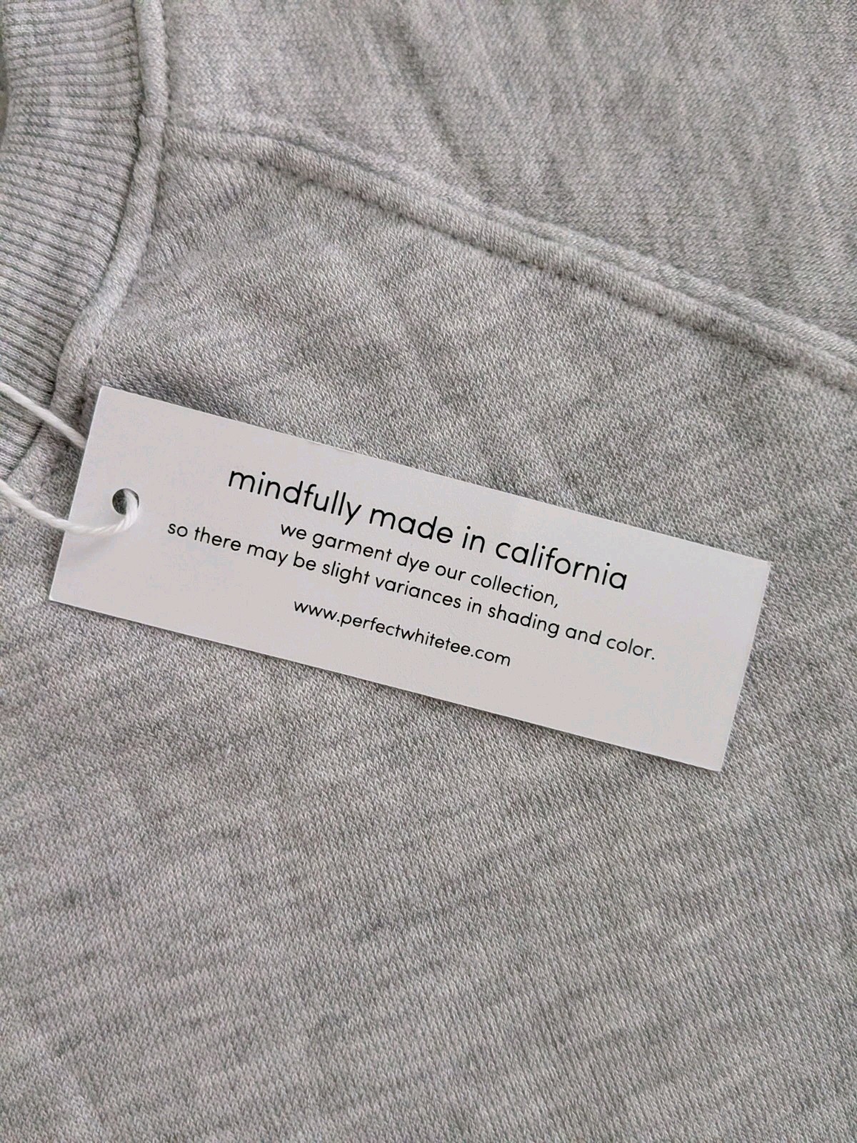 Perfect White Tee Lennon Fleece Crew Sweatshirt Women’s Medium Gray NWT