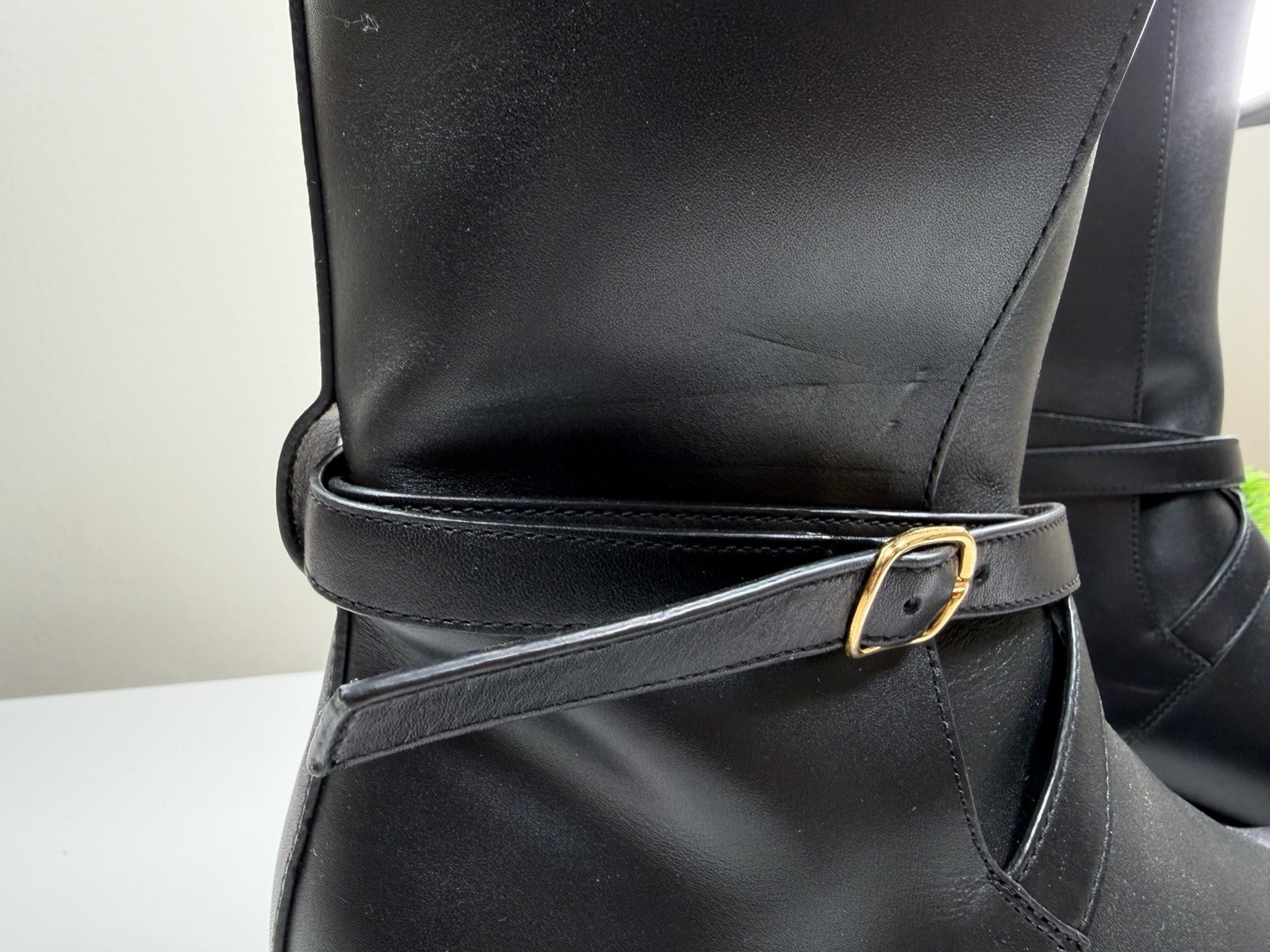 The Row Jodhpur Boots Black Leather Size EU 39 / US 9