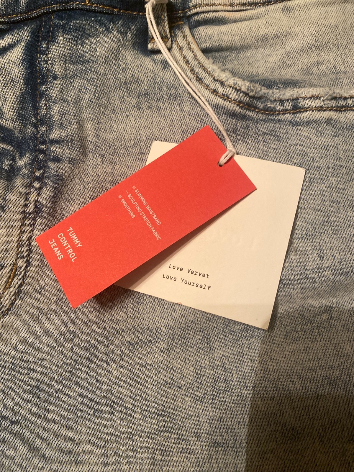 New with tags! women’s Lovervet, plus size, tummy control jeans, size 18w