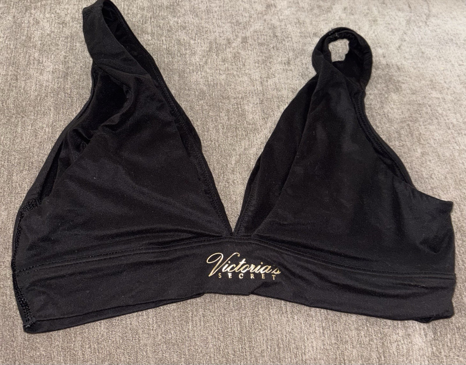 Victoria’s Secret Super Soft Stretchy Bralette Size Small ~ Black