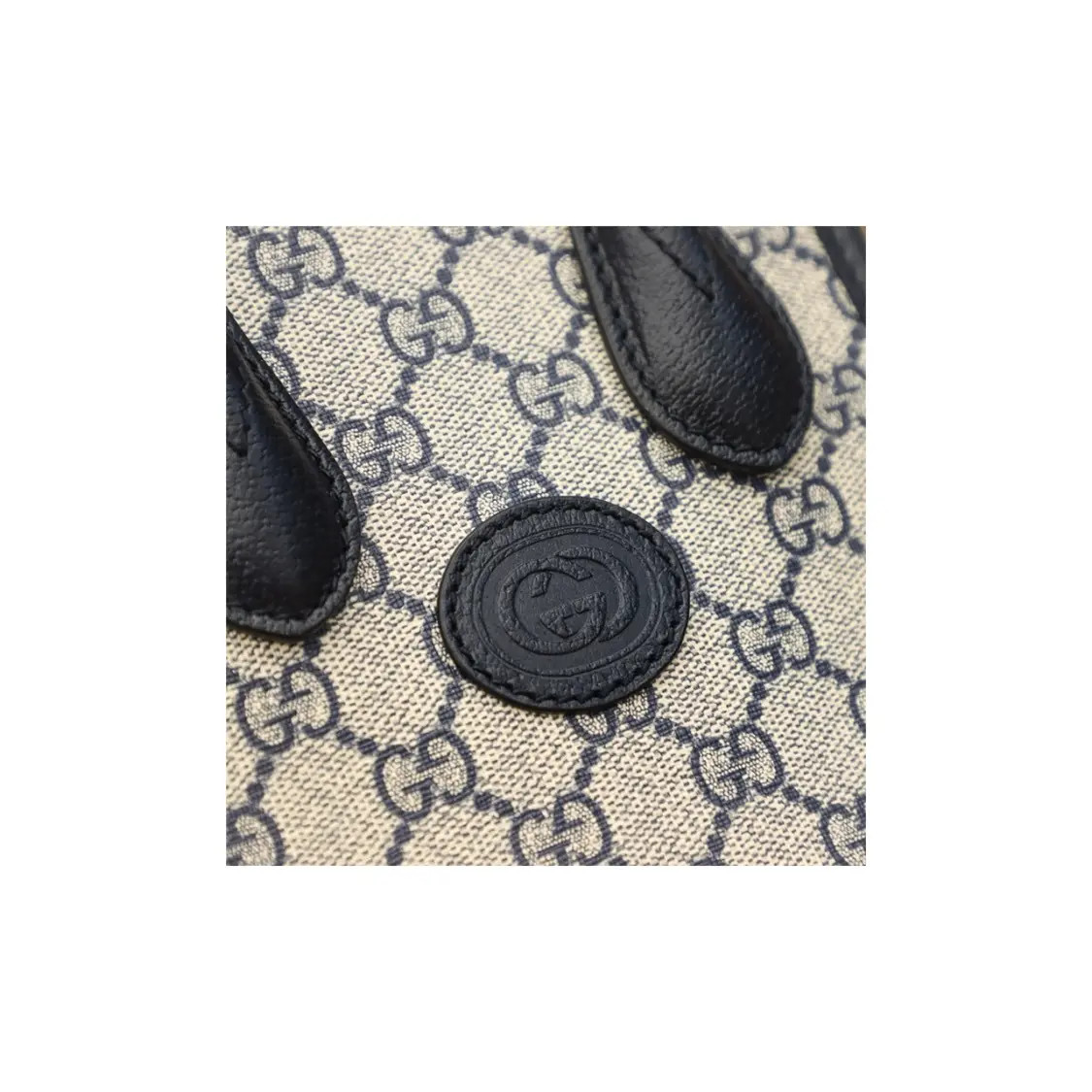 Gucci Vintage Logo Tote Bag Shopping Bag Shoulder Bag Unisex 6.2×2.7×7.8 in