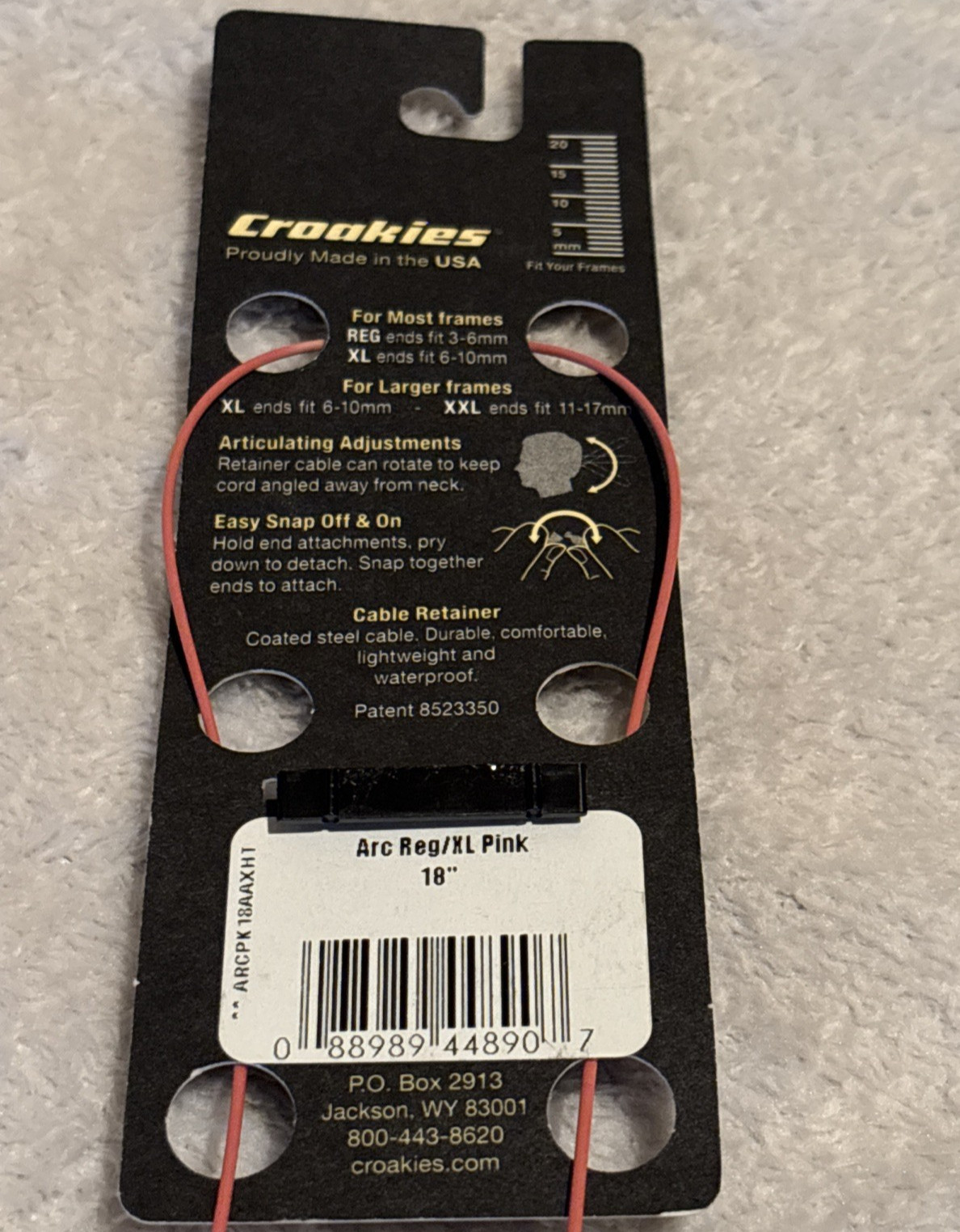Croakies Arc System Cable Retainers 18″ Reg/XL