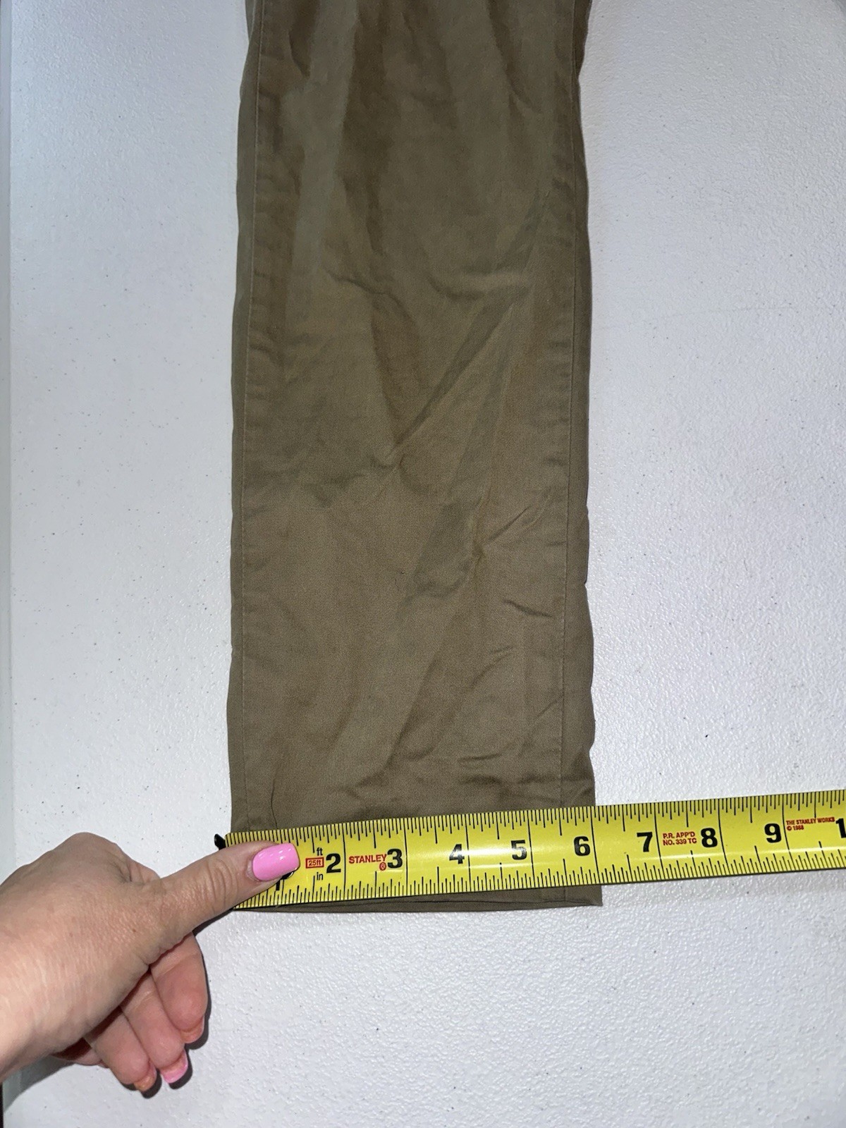 Asket The Chino Pants Men’s 28X30 Act 28X29 Slim Fit Tan Cotton Stretch Portugal